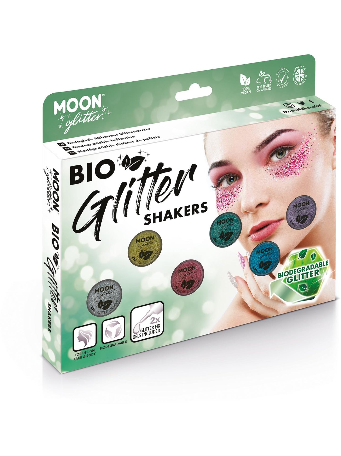 Moon Glitter Bio Glitter Shakers, Assorted Wholesale