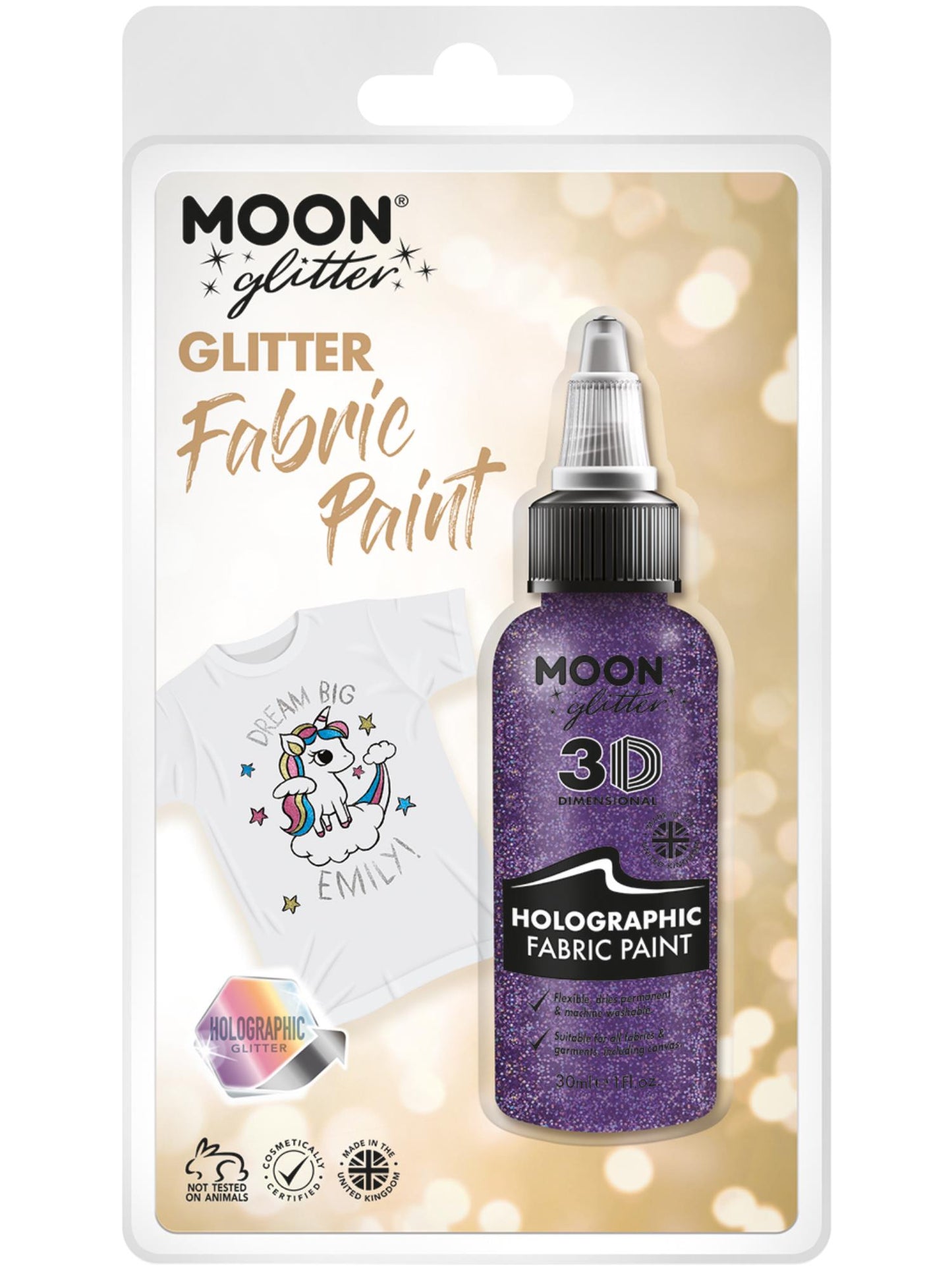 Moon Glitter Holographic Glitter Fabric Paint Wholesale