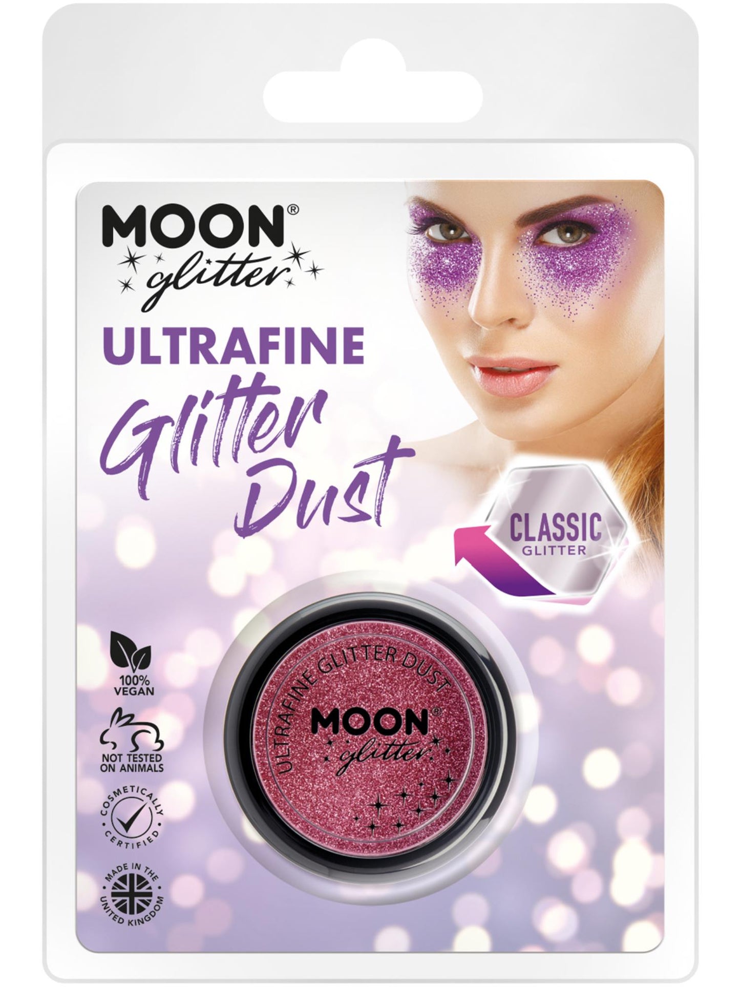 Moon Glitter Classic Ultrafine Glitter Dust, Pink Wholesale