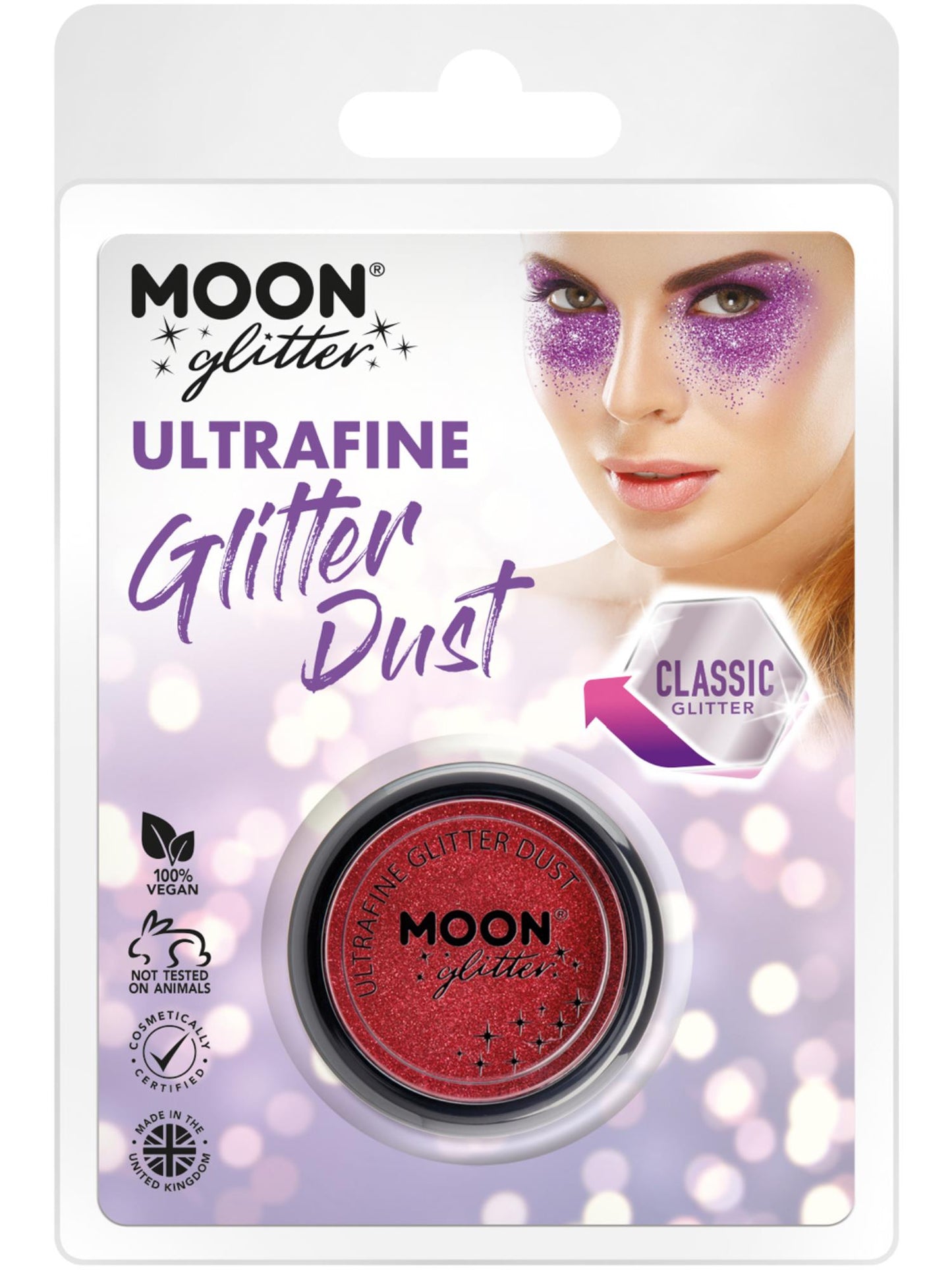 Moon Glitter Classic Ultrafine Glitter Dust, Red Wholesale