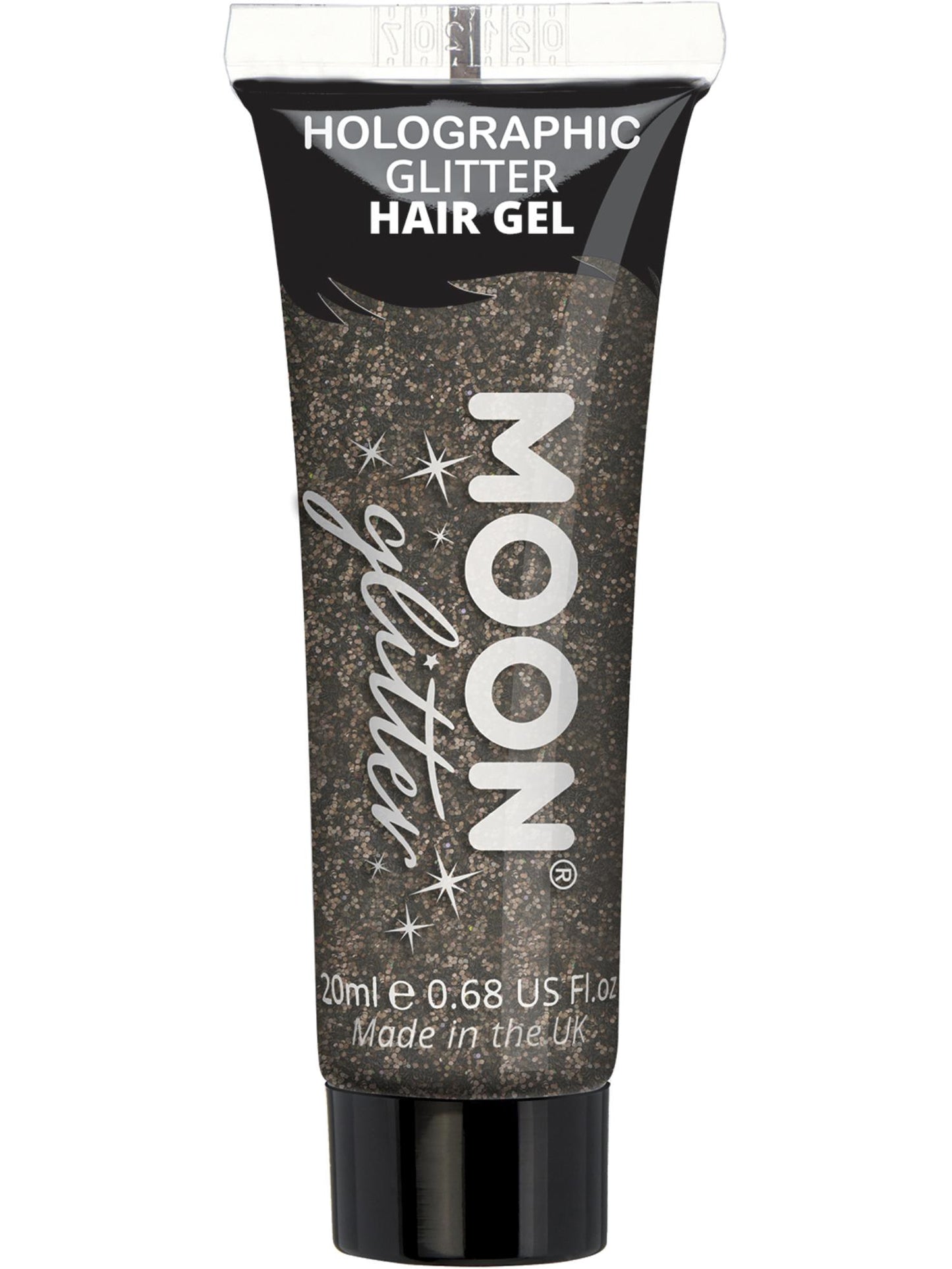 Moon Glitter Holographic Glitter Hair Gel, Black Wholesale