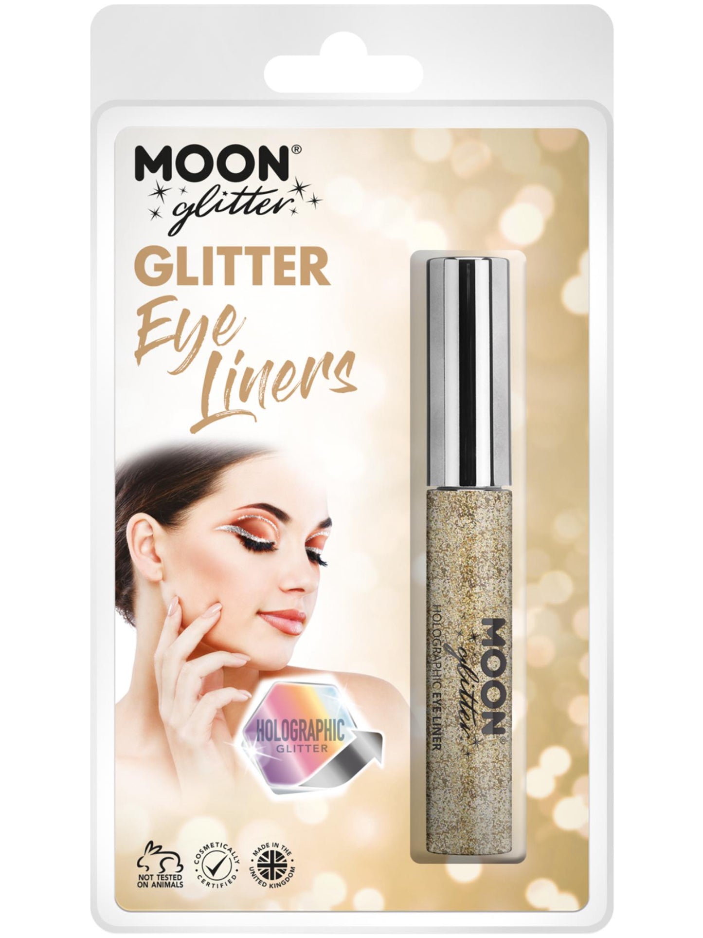 Moon Glitter Holographic Glitter Eye Liner, Gold Wholesale