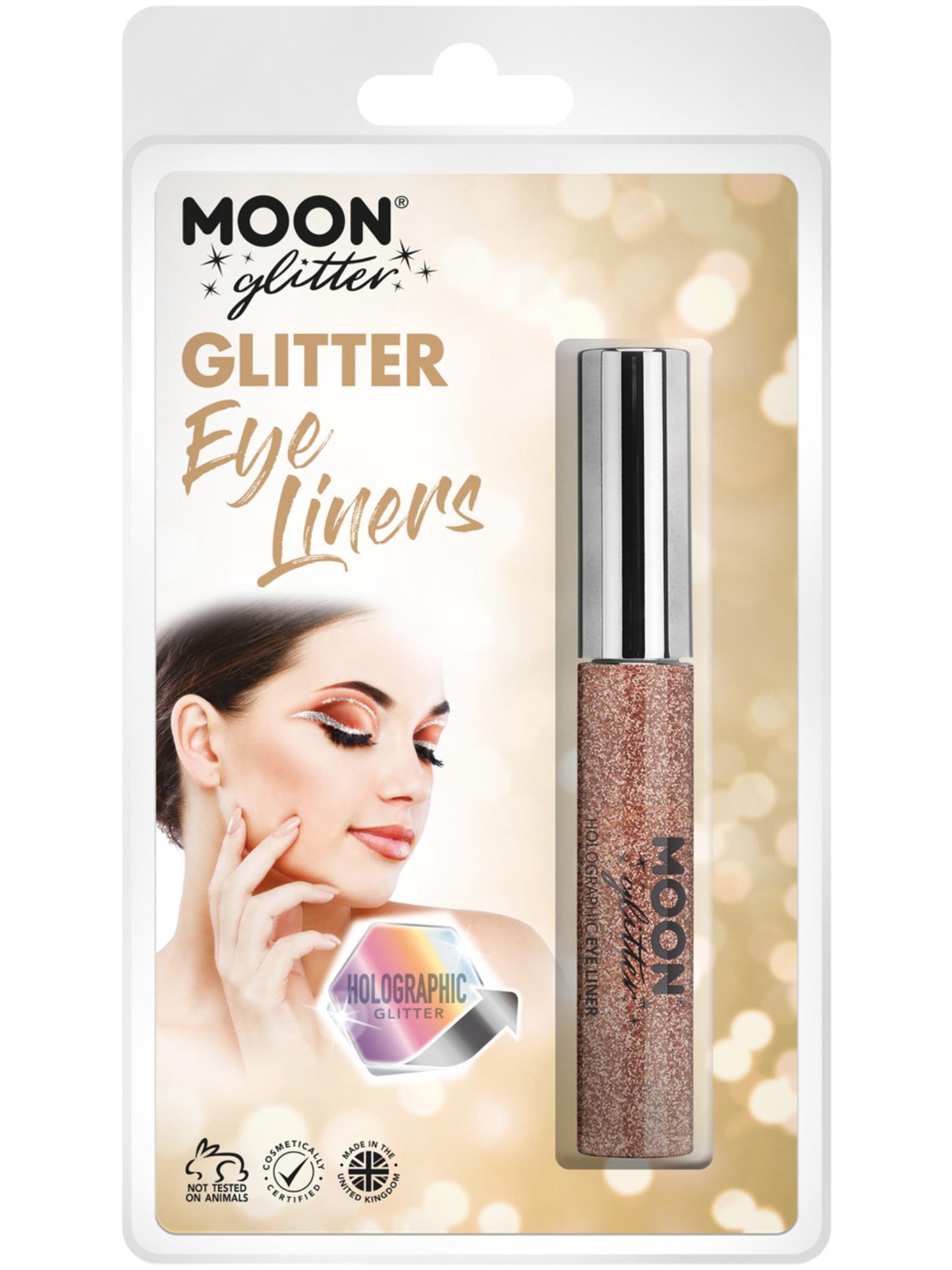 Moon Glitter Holographic Glitter Eye Liner, Rose G Wholesale