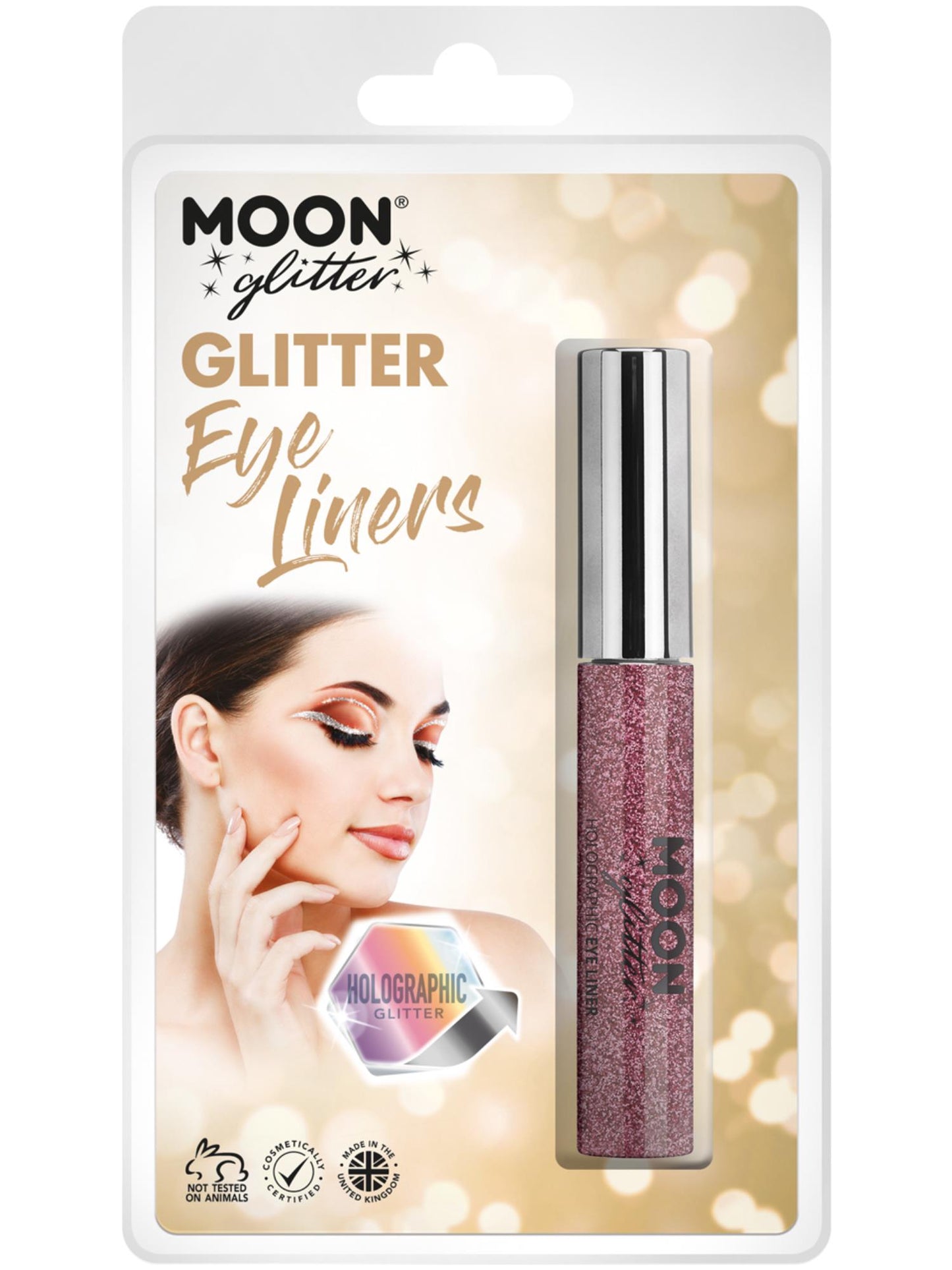 Moon Glitter Holographic Glitter Eye Liner, Pink Wholesale