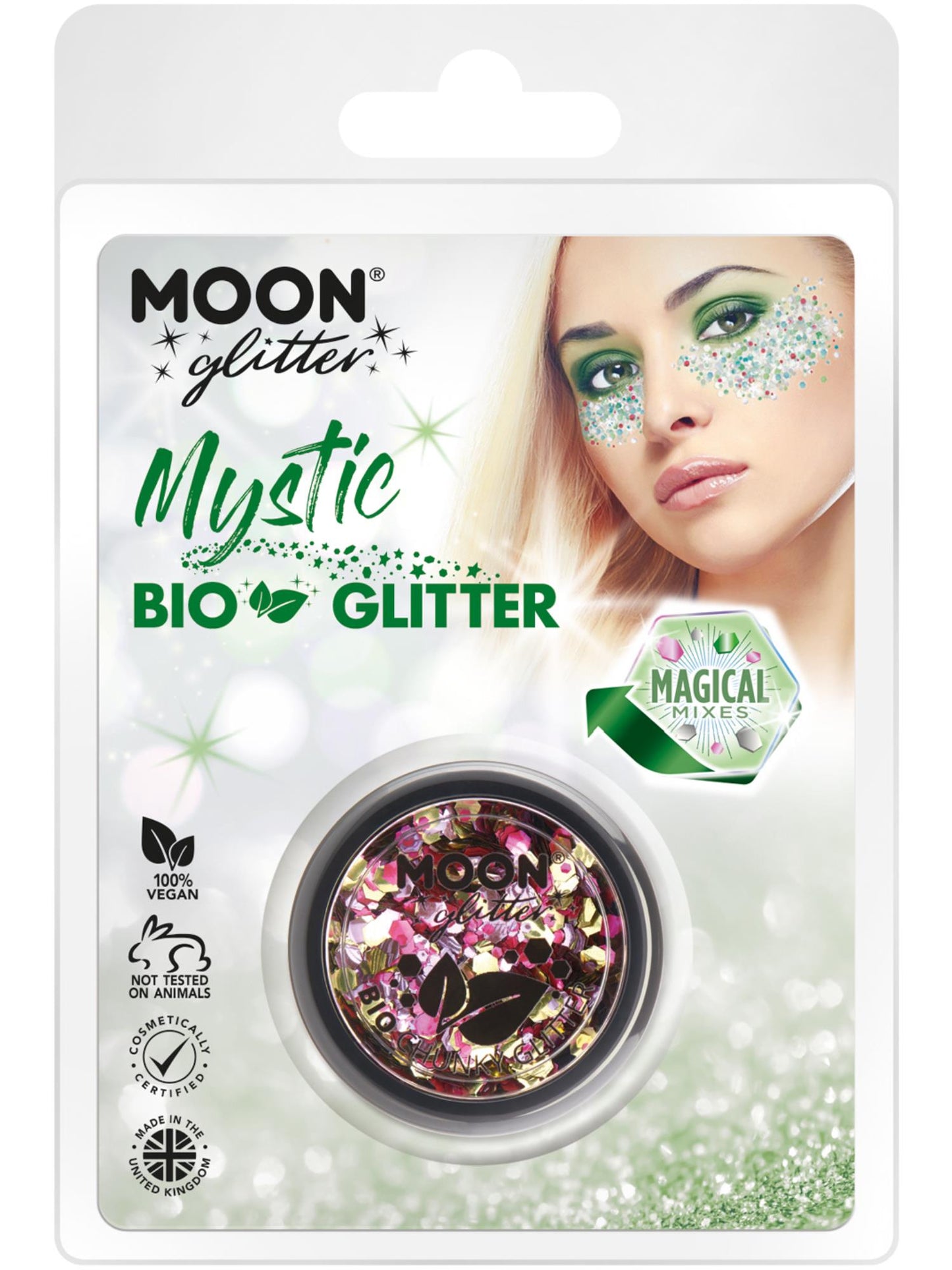 Moon Glitter Mystic Bio Chunky Glitter, Clamshell Wholesale