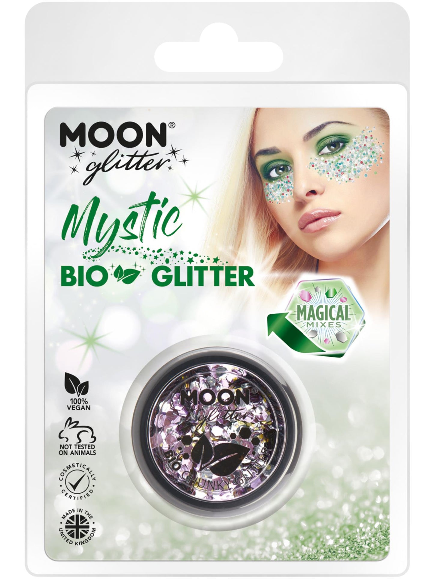 Moon Glitter Mystic Bio Chunky Glitter, Clamshell Wholesale