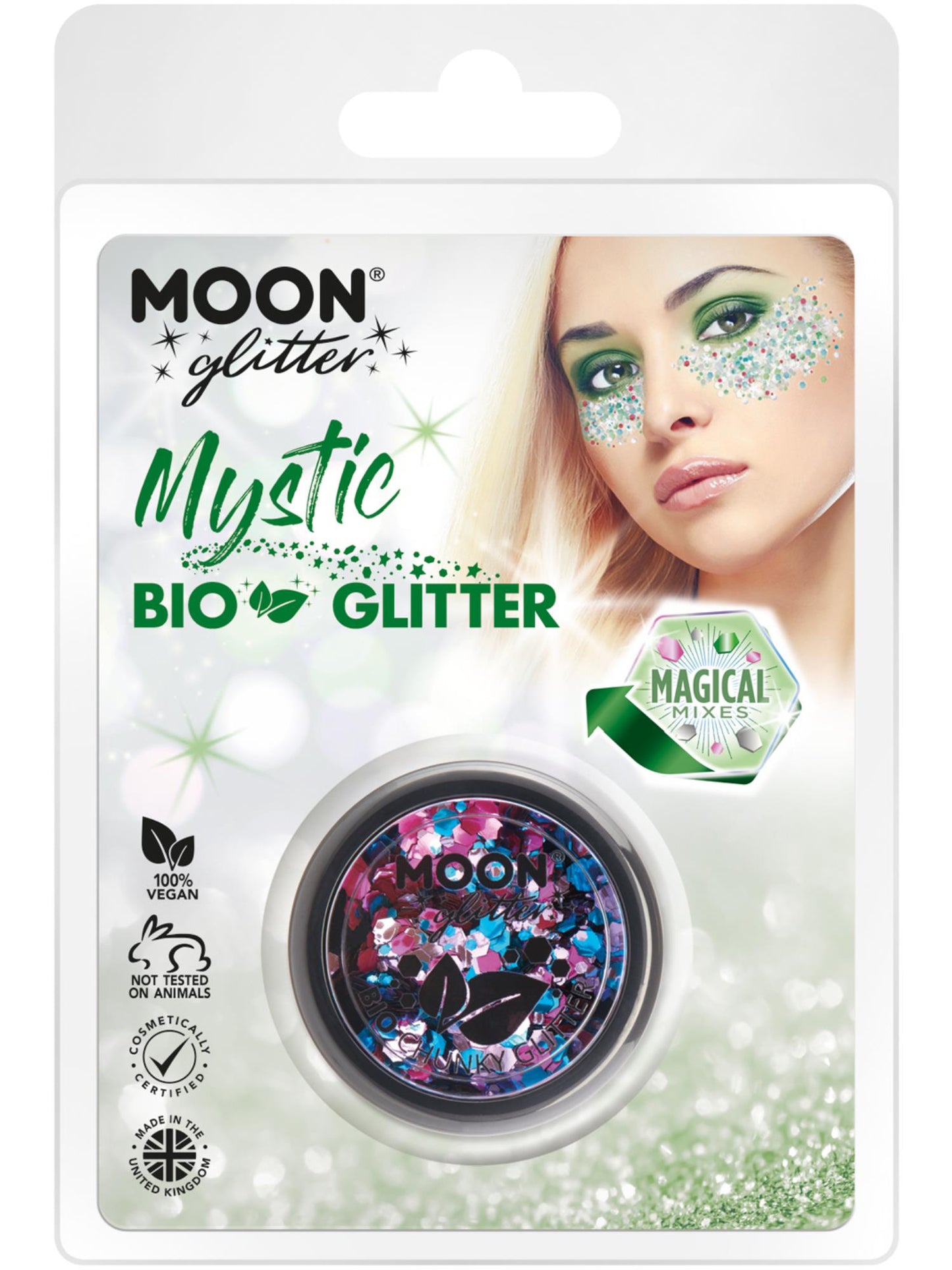 Moon Glitter Mystic Bio Chunky Glitter, Clamshell Wholesale