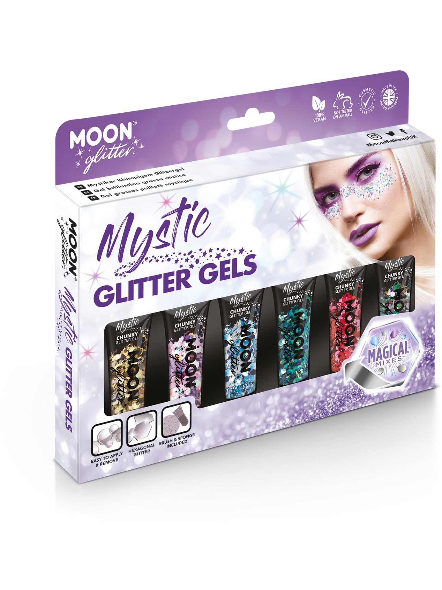 Moon Glitter Mystic Chunky Glitter Gel, Assorted Wholesale