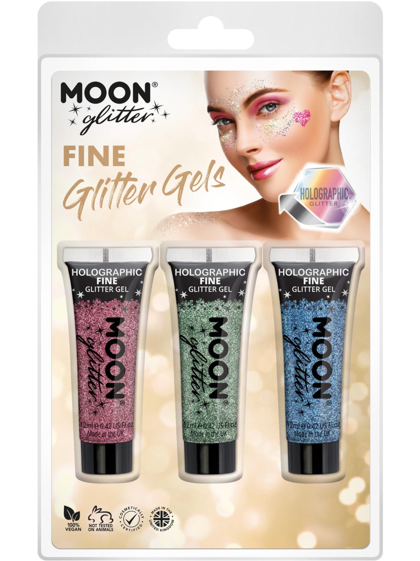 Moon Glitter Holographic Fine Glitter Gel, Wholesale