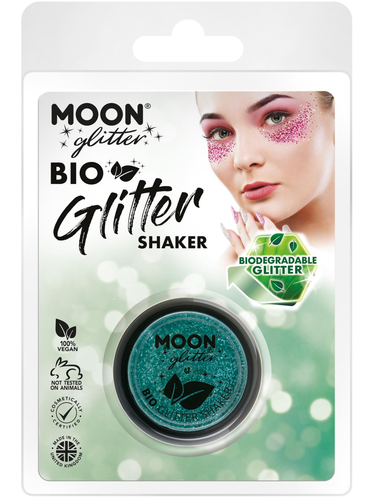 Moon Glitter Bio Glitter Shakers, Turquoise Wholesale