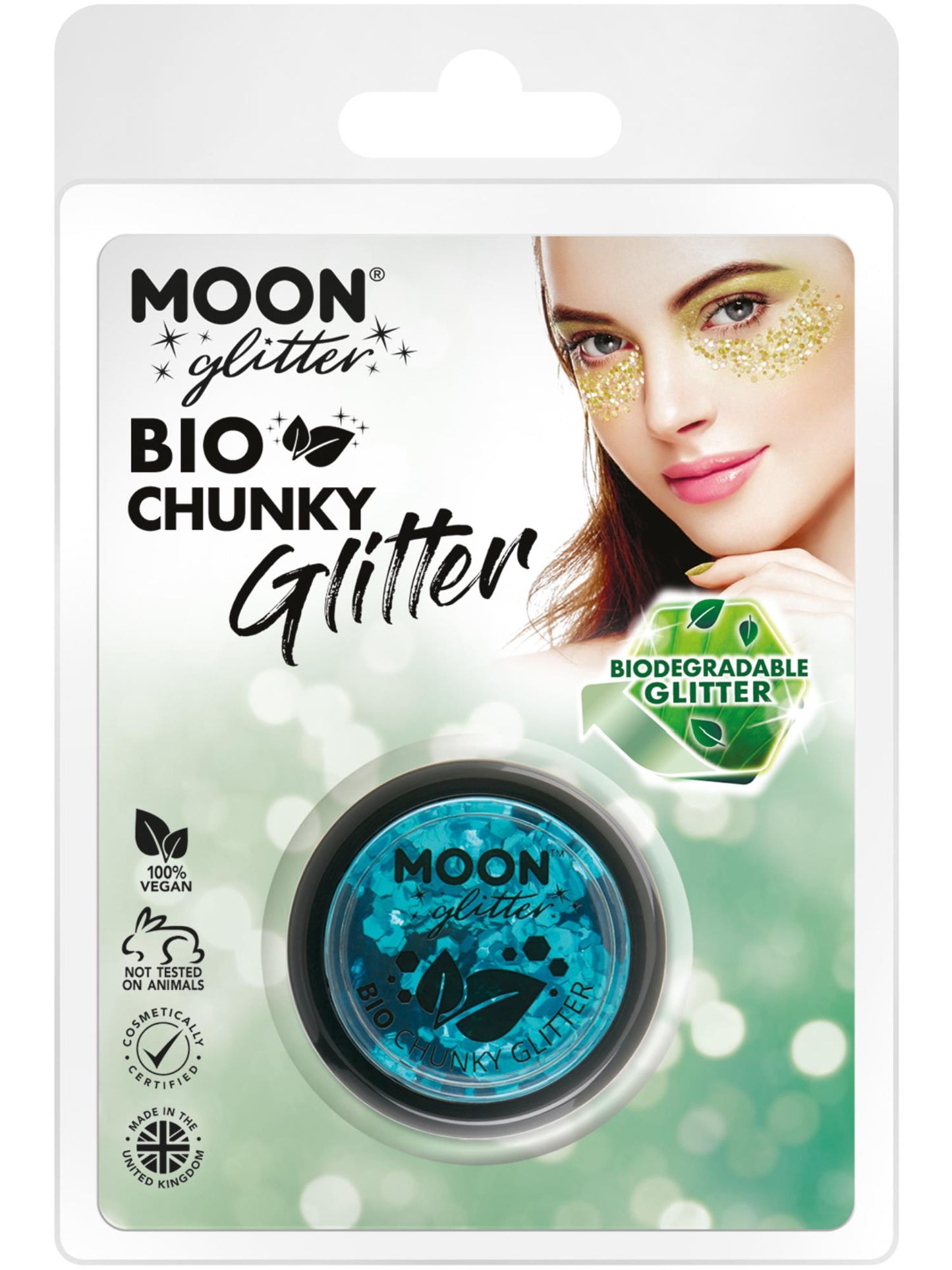 Moon Glitter Bio Chunky Glitter, Blue Wholesale