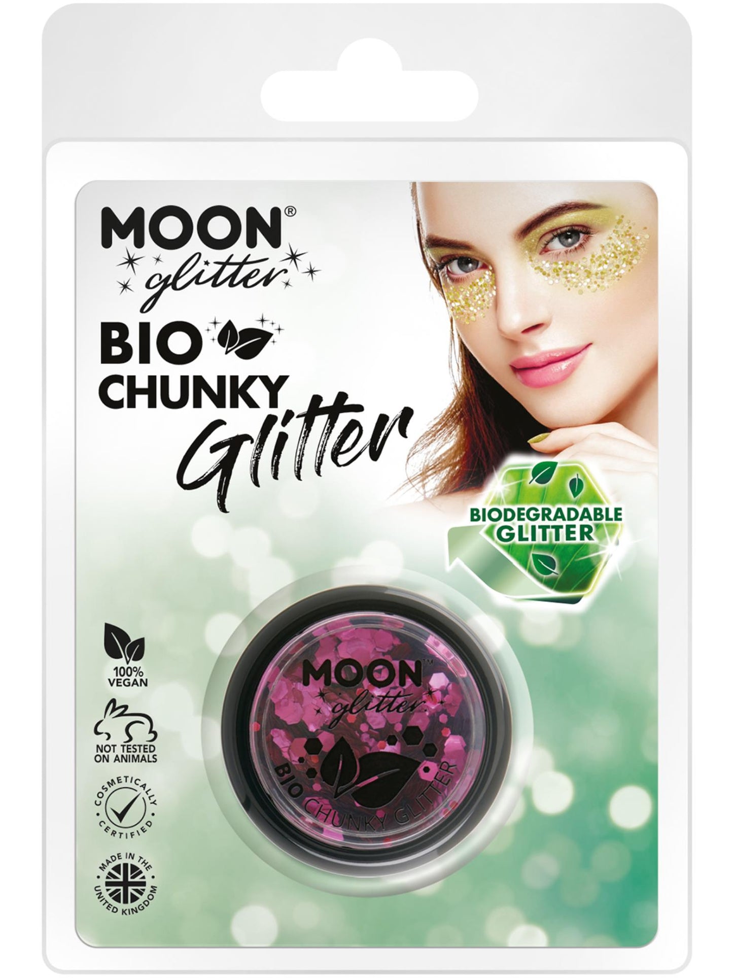 Moon Glitter Bio Chunky Glitter, Dark Rose Wholesale