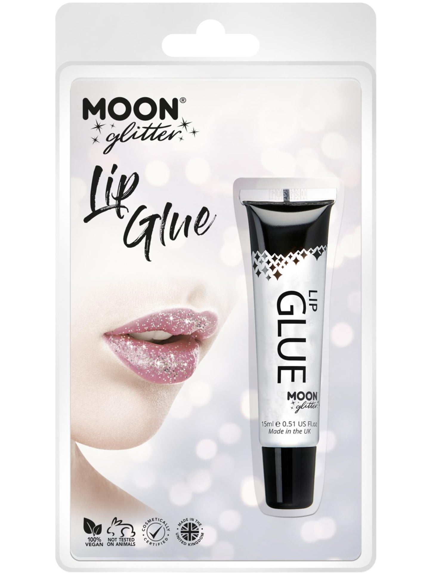Moon Glitter Lip Glue, Clear Wholesale