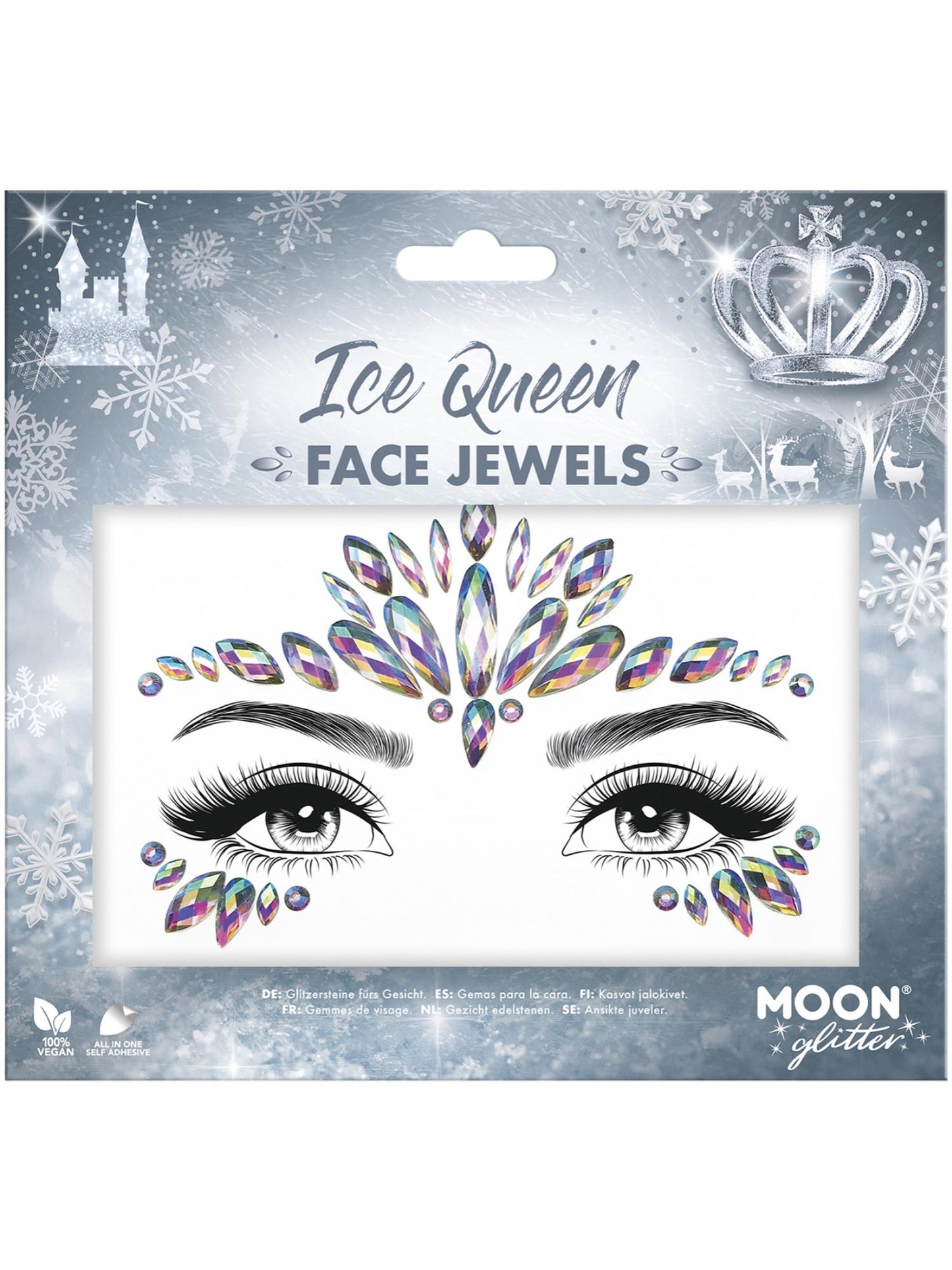 Moon Glitter Face Jewels, Ice Queen Wholesale