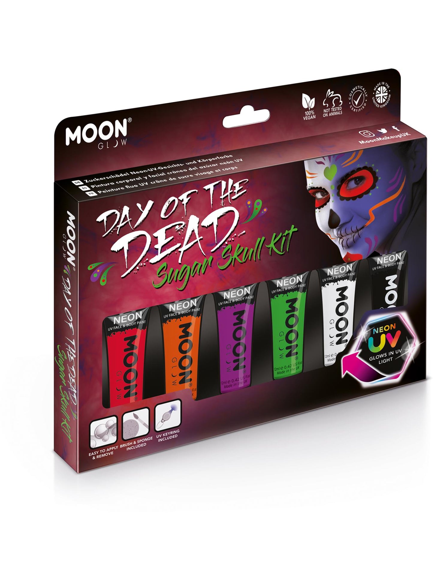 Moon Glow Intense Neon UV Face Paint, Assorted Wholesale