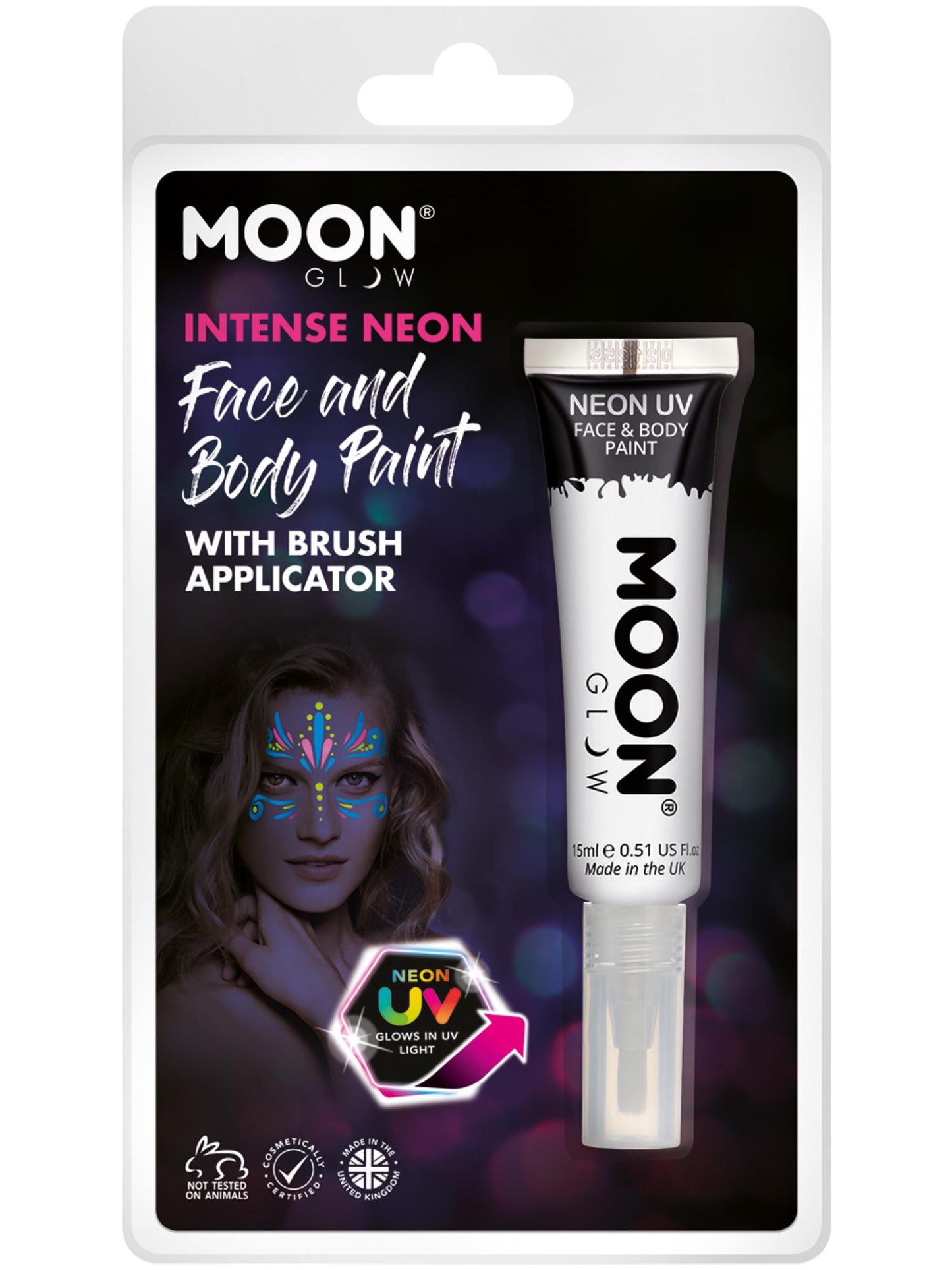 Moon Glow Intense Neon UV Face Paint, White Wholesale