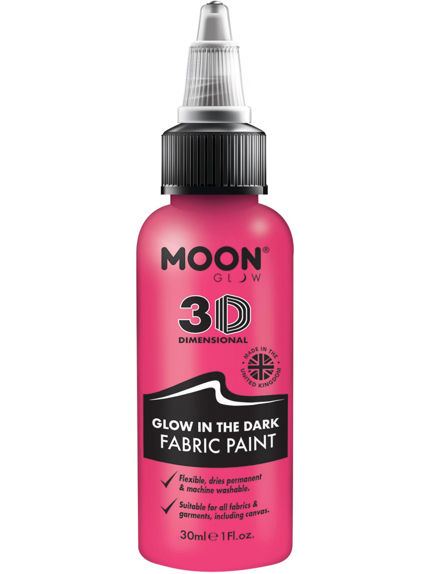 Moon Glow - Glow in the Dark Fabric Paint, Pink Wholesale