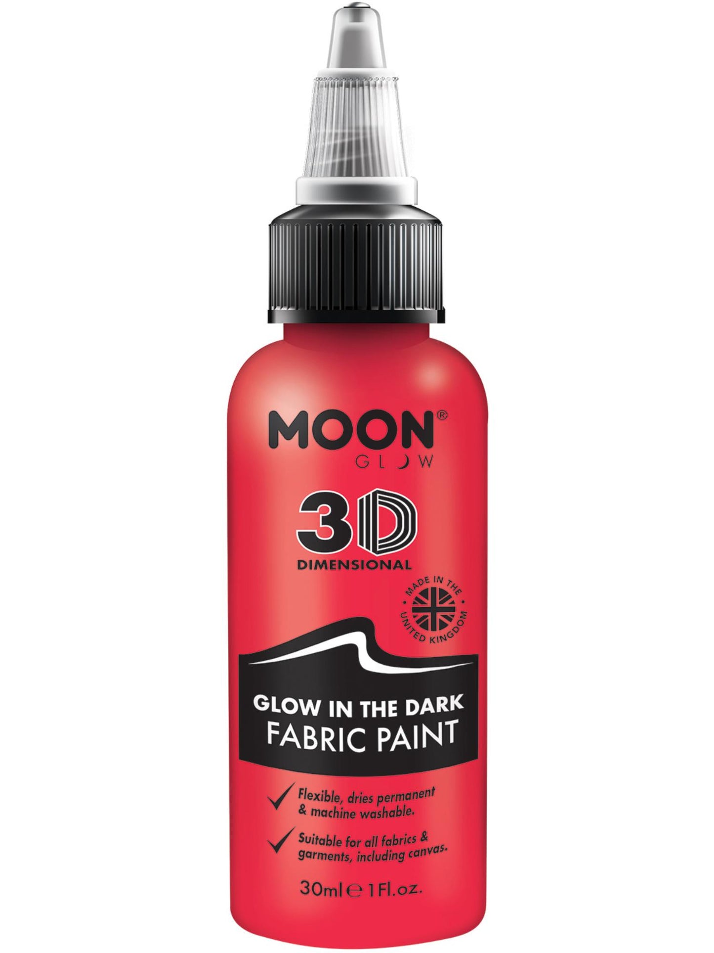 Moon Glow - Glow in the Dark Fabric Paint, Red Wholesale
