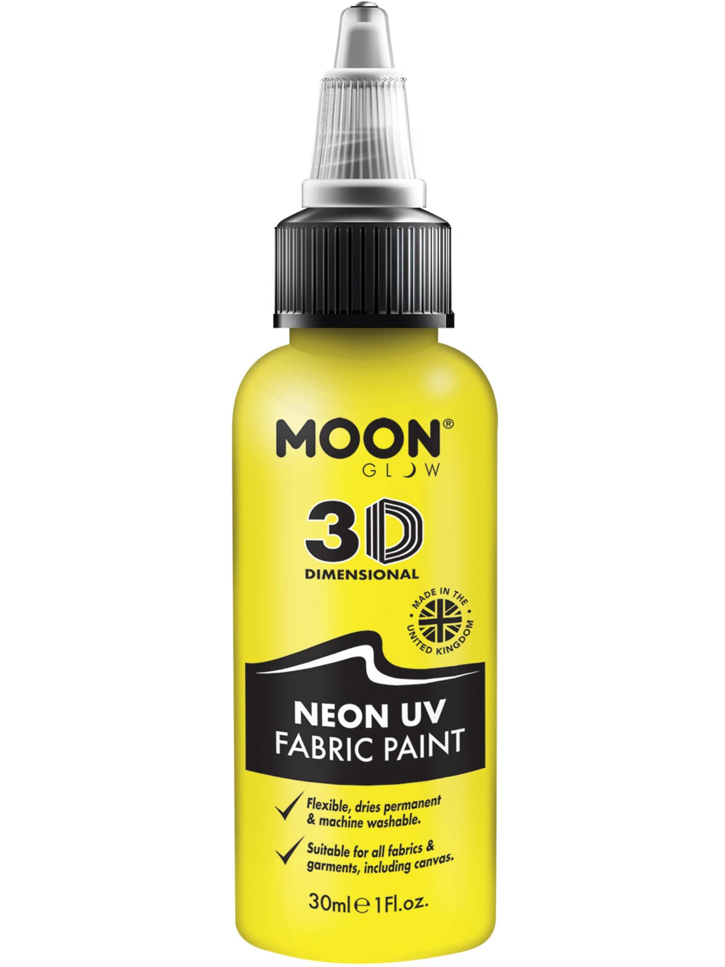 Moon Glow - Neon UV Intense Fabric Paint, Yellow Wholesale