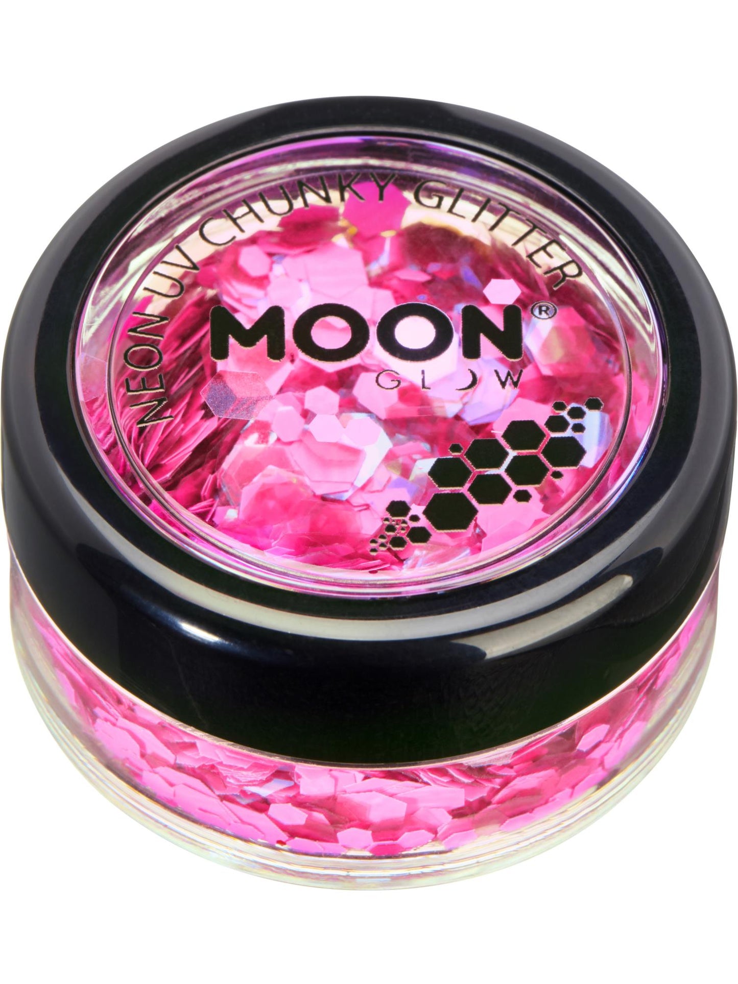 Moon Glow - Neon UV Chunky Glitter, Hot Pink Wholesale
