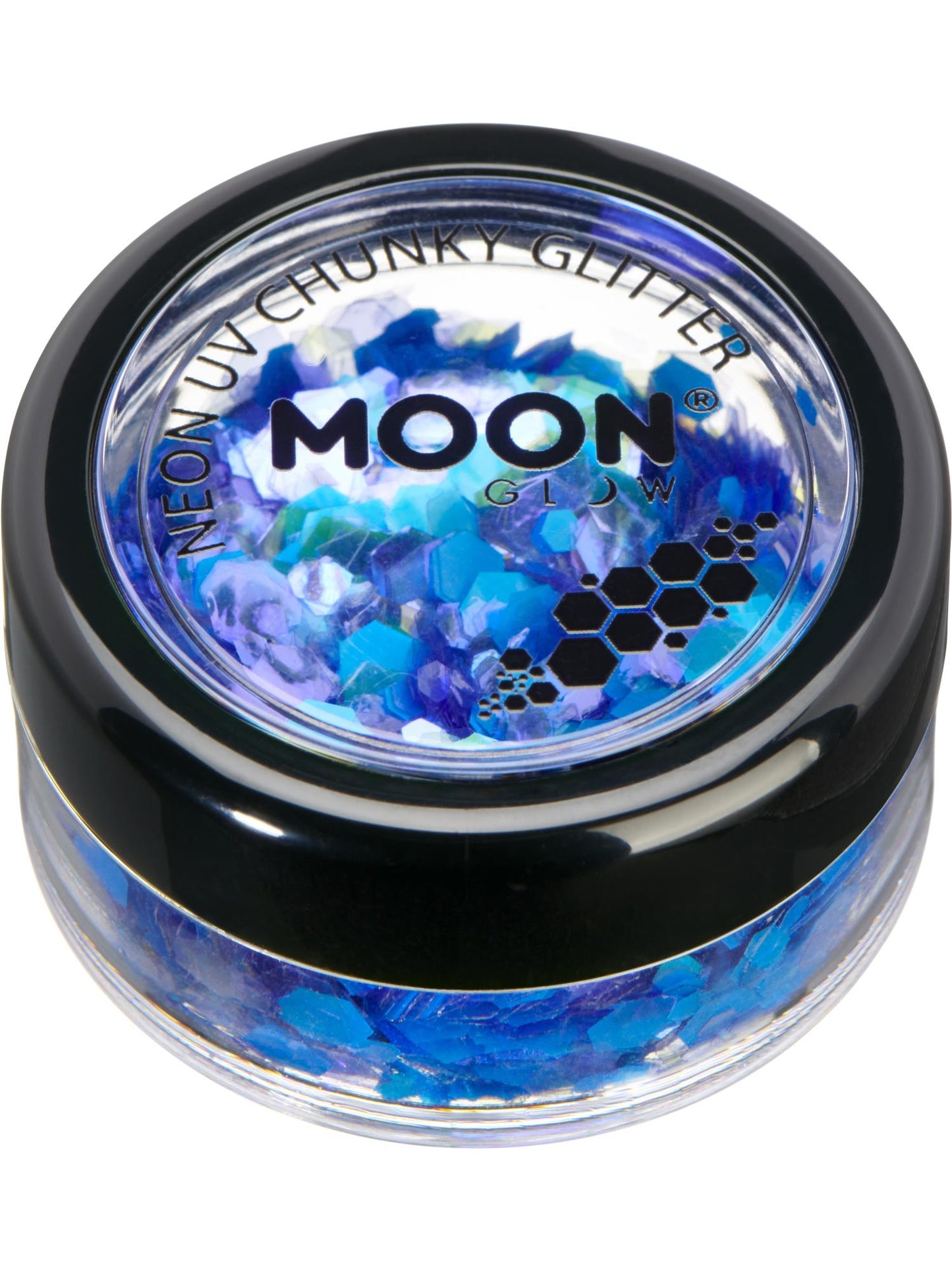 Moon Glow - Neon UV Chunky Glitter, Blue Wholesale