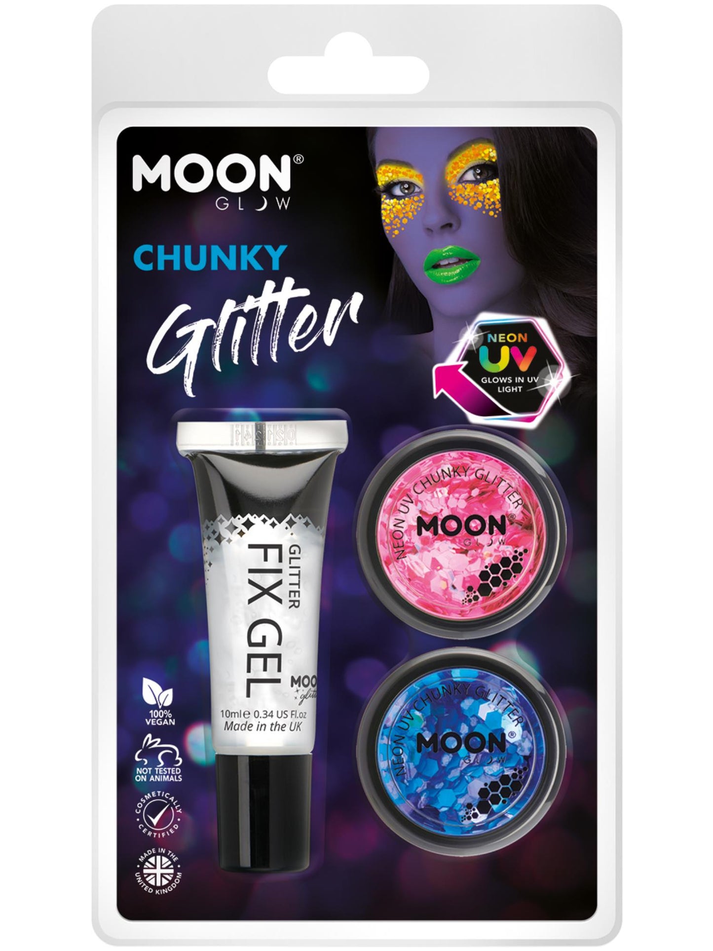 Moon Glow - Neon UV Chunky Glitter, Wholesale