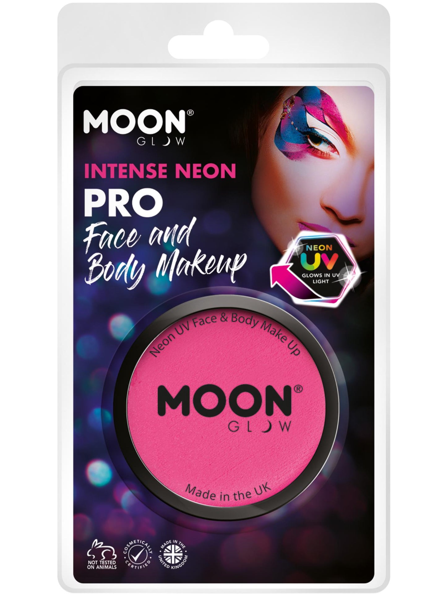 Moon Glow Pro Intense Neon UV Cake Pot, Hot Pink Wholesale