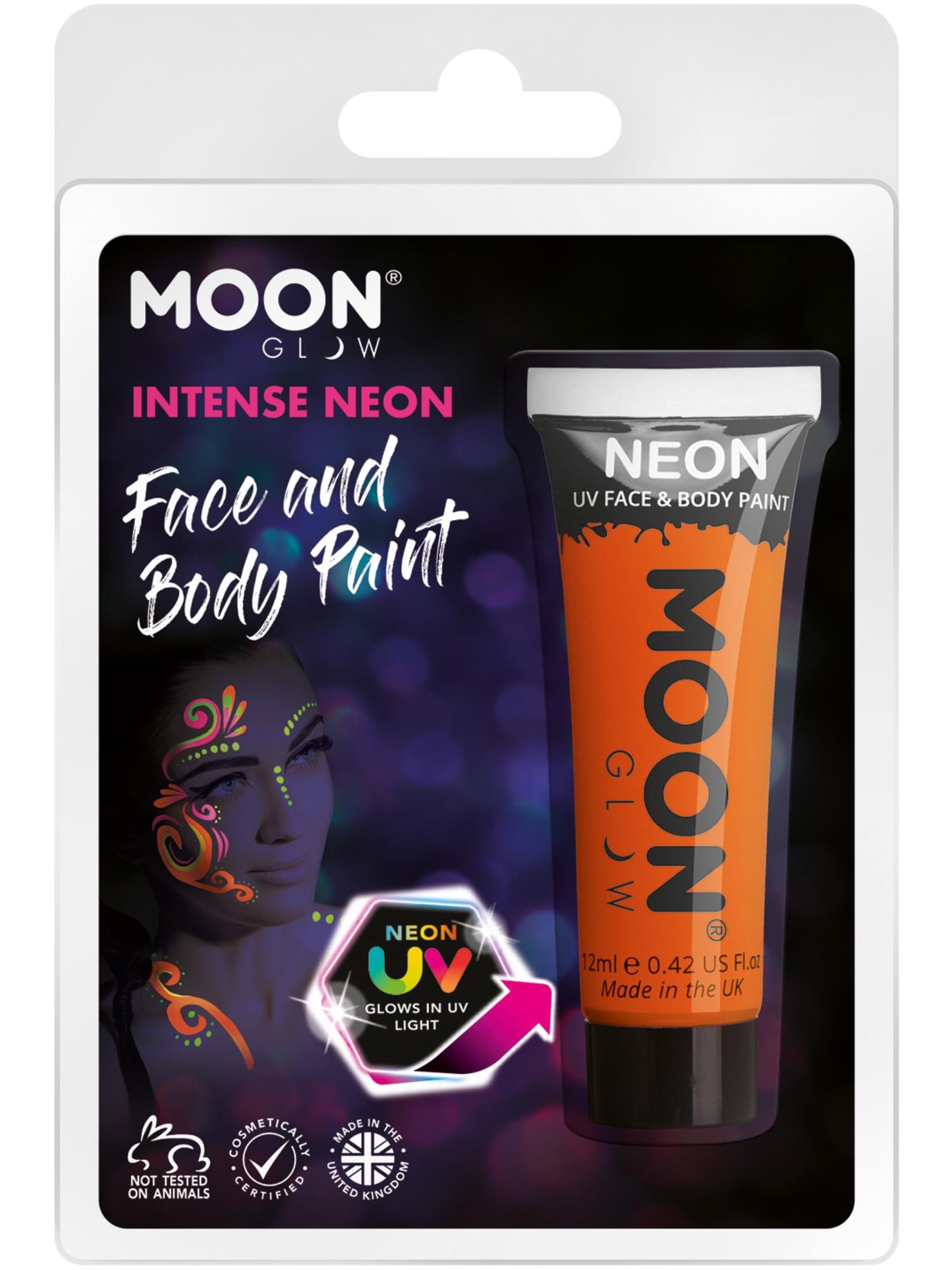 Moon Glow Intense Neon UV Face Paint, Intense Oran Wholesale