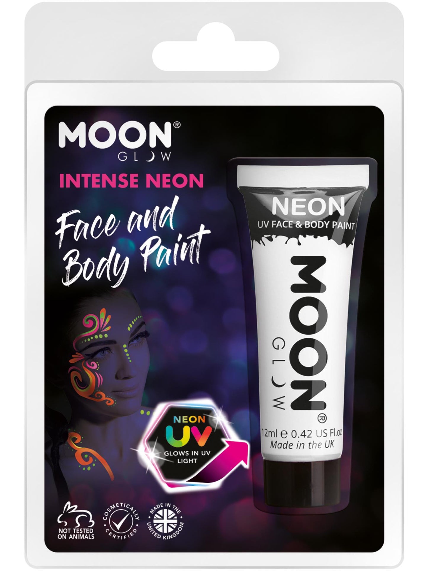 Moon Glow Intense Neon UV Face Paint, Intense Whit Wholesale