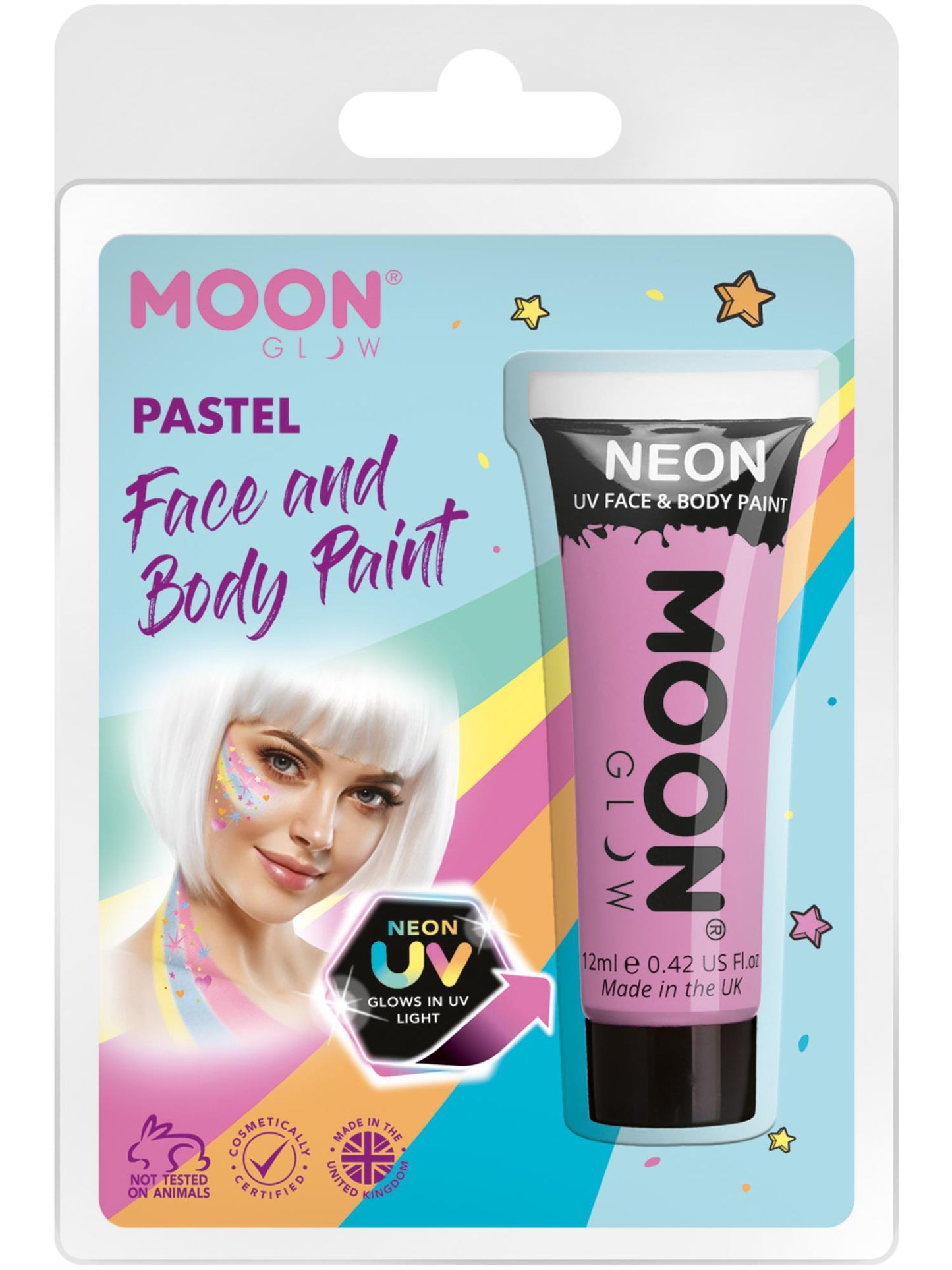 Moon Glow Pastel Neon UV Face Paint, Pastel Lilac Wholesale