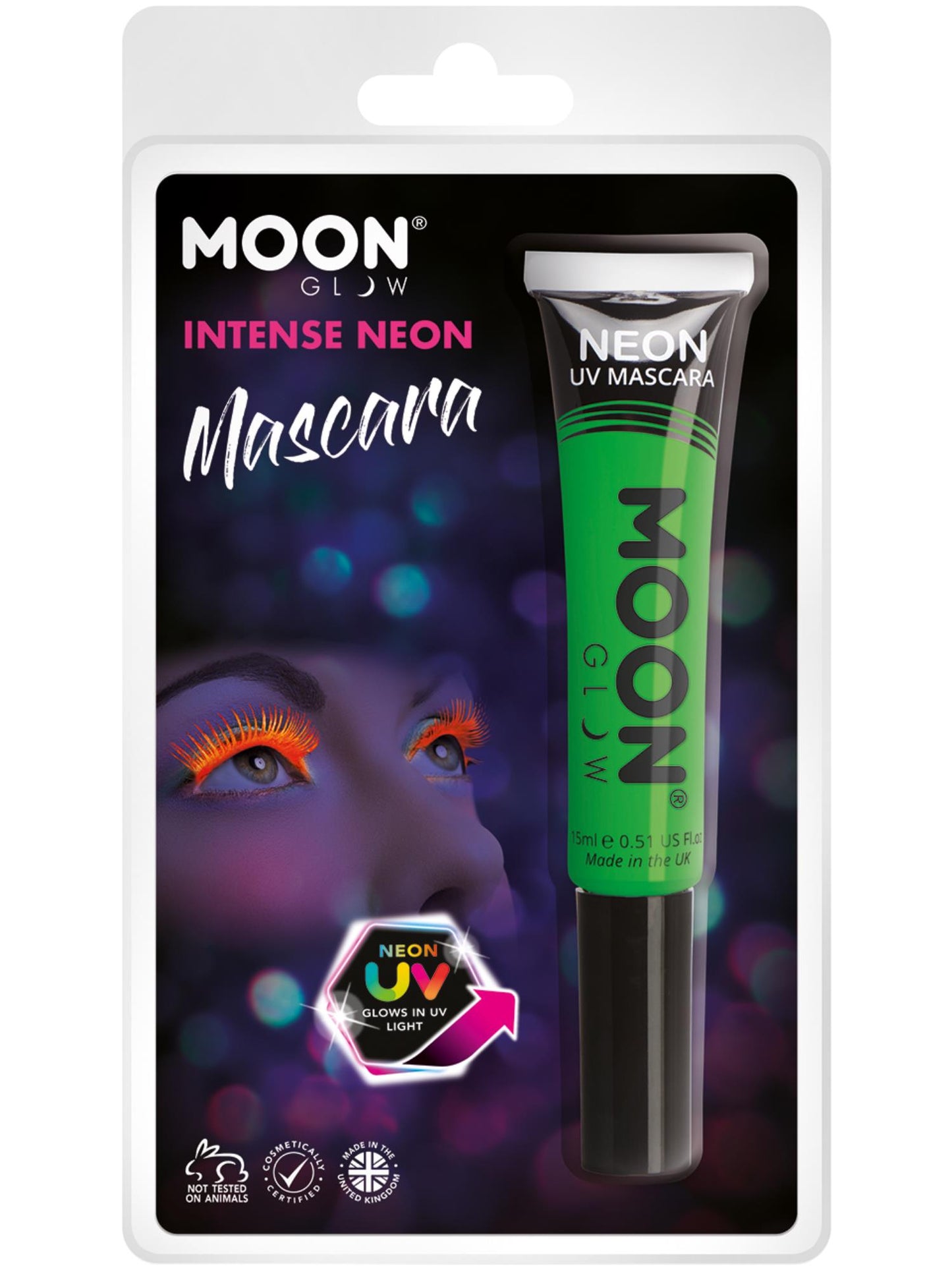 Moon Glow Intense Neon UV Mascara, Intense Green Wholesale