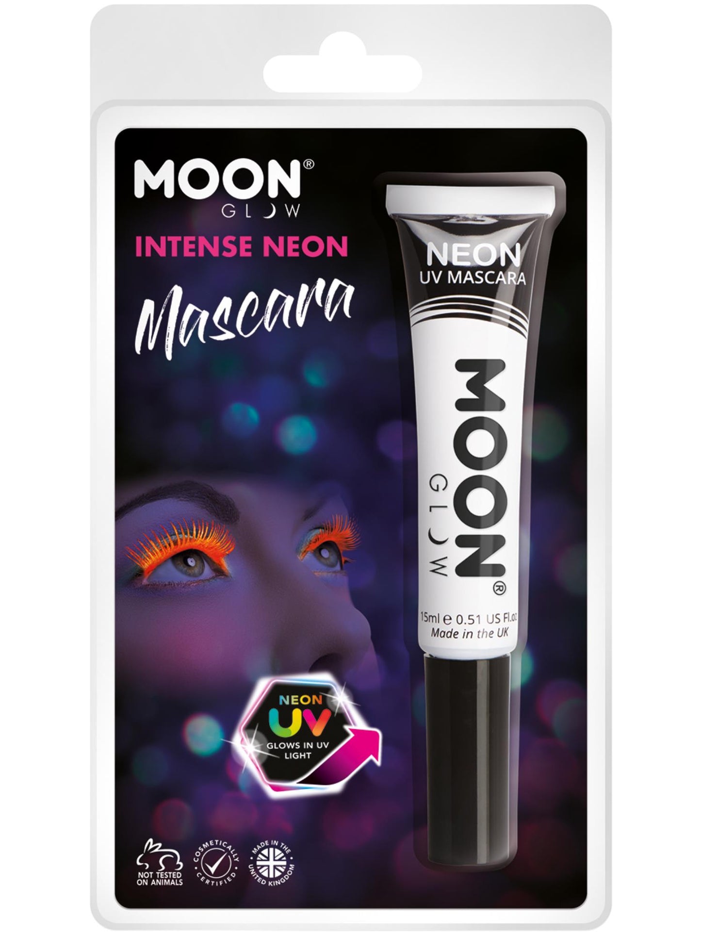 Moon Glow Intense Neon UV Mascara, White Wholesale
