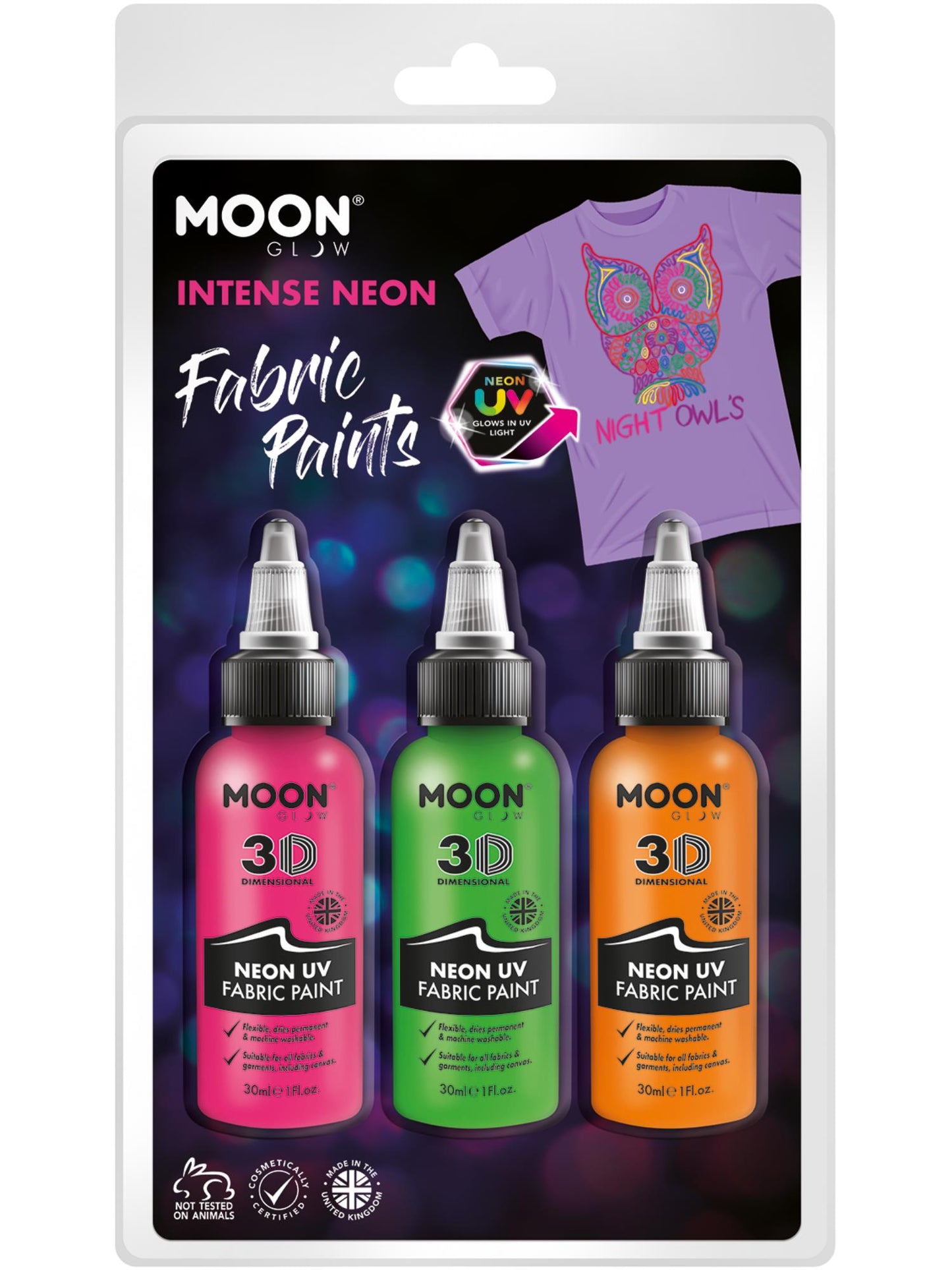 Moon Glow - Neon UV Intense Fabric Paint, Wholesale