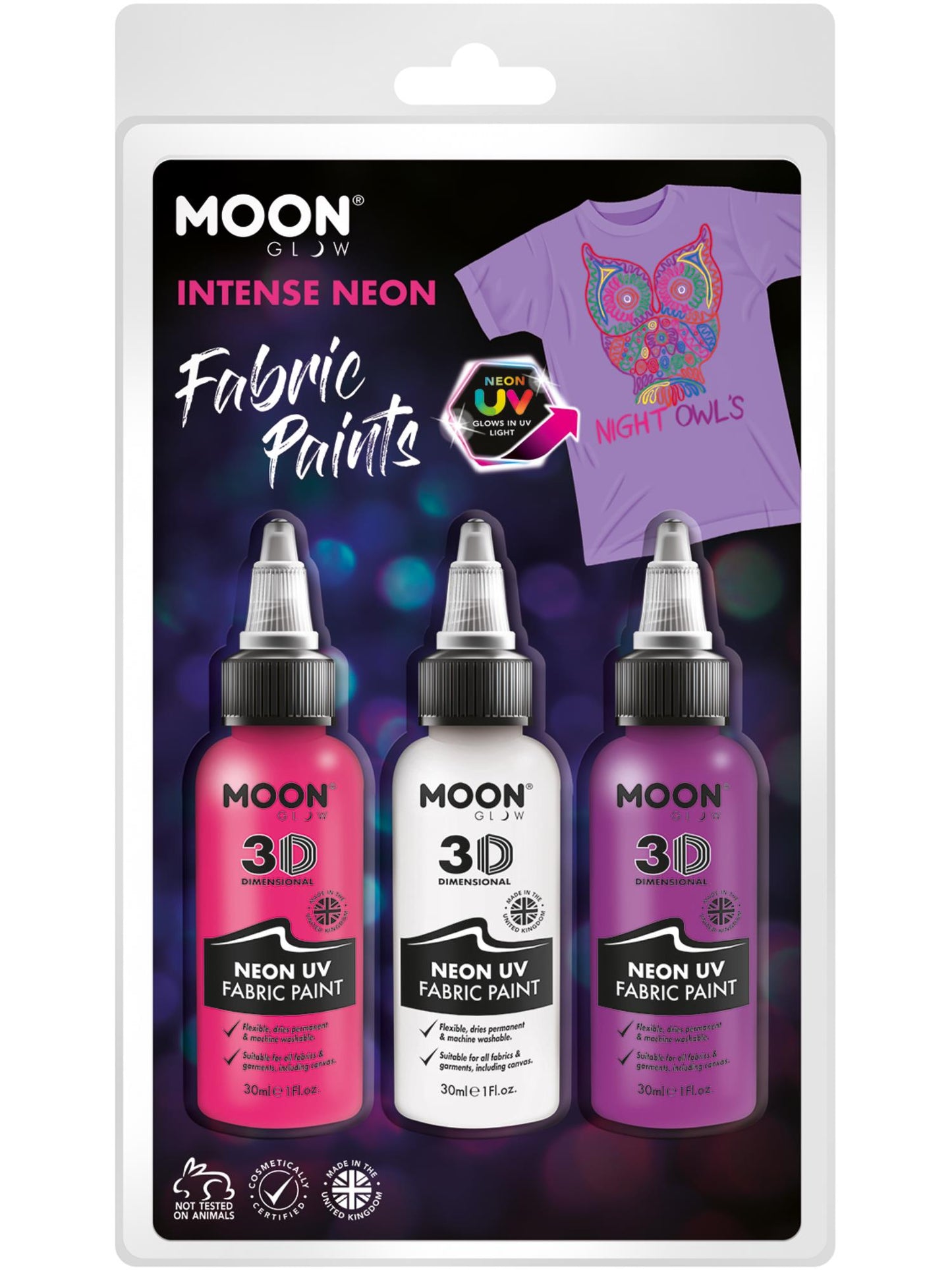 Moon Glow - Neon UV Intense Fabric Paint, Wholesale