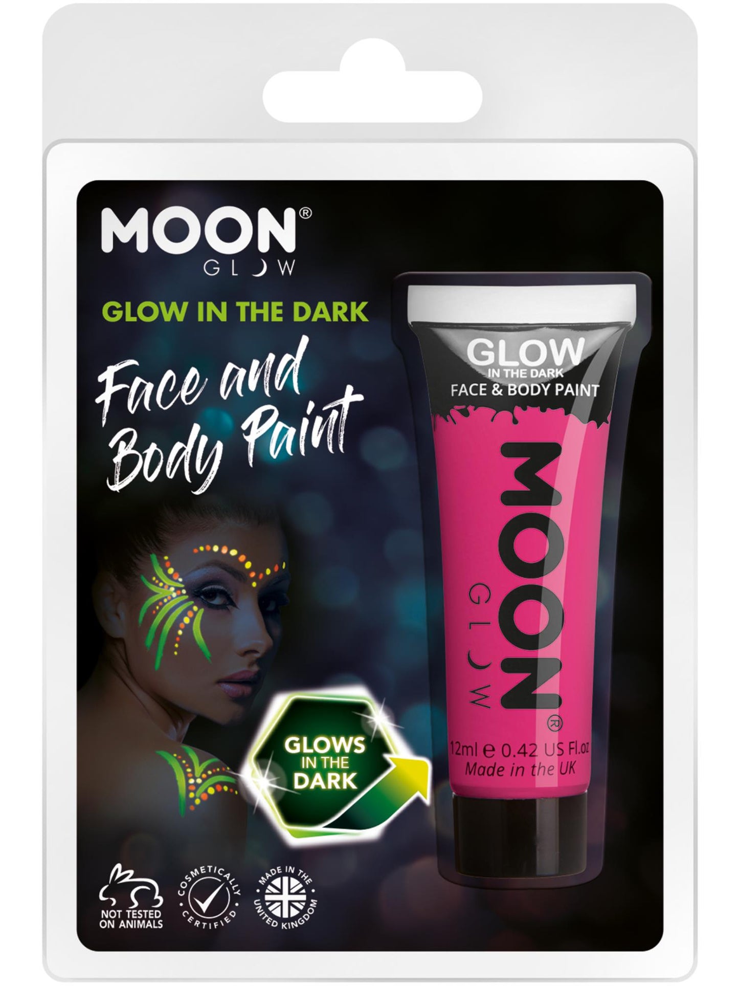 Moon Glow - Glow in the Dark Face Paint, Pink Wholesale