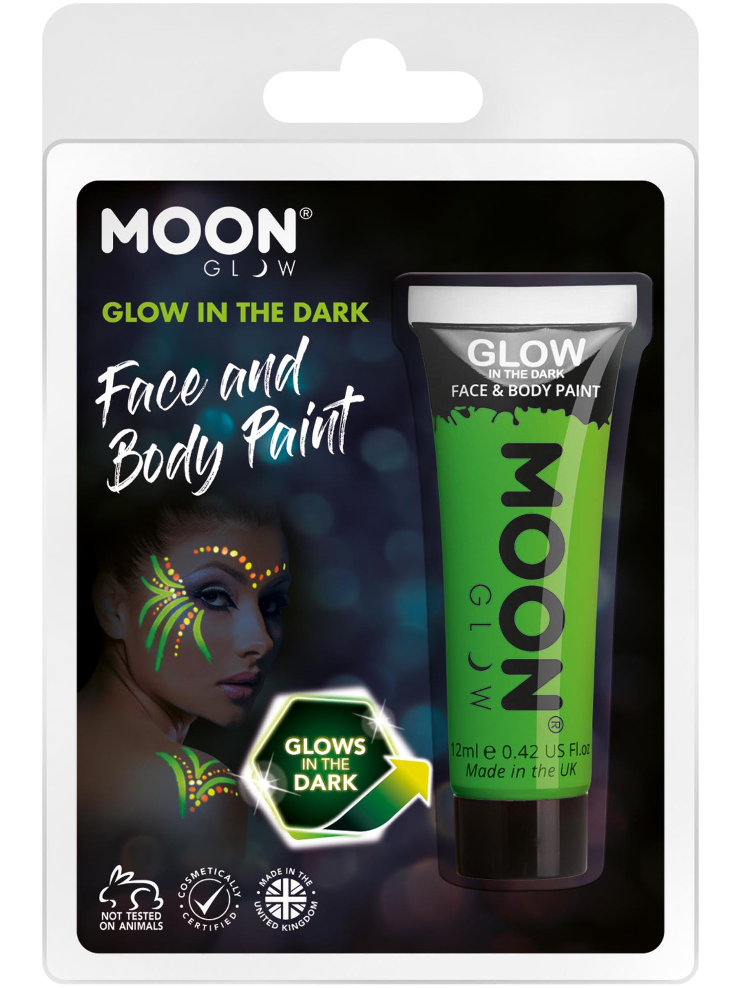 Moon Glow - Glow in the Dark Face Paint, Green Wholesale