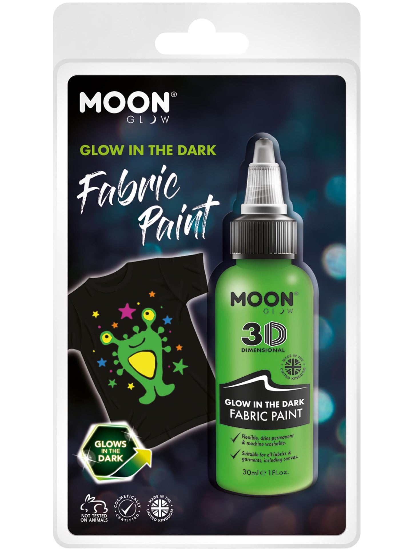Moon Glow - Glow in the Dark Fabric Paint, Green Wholesale