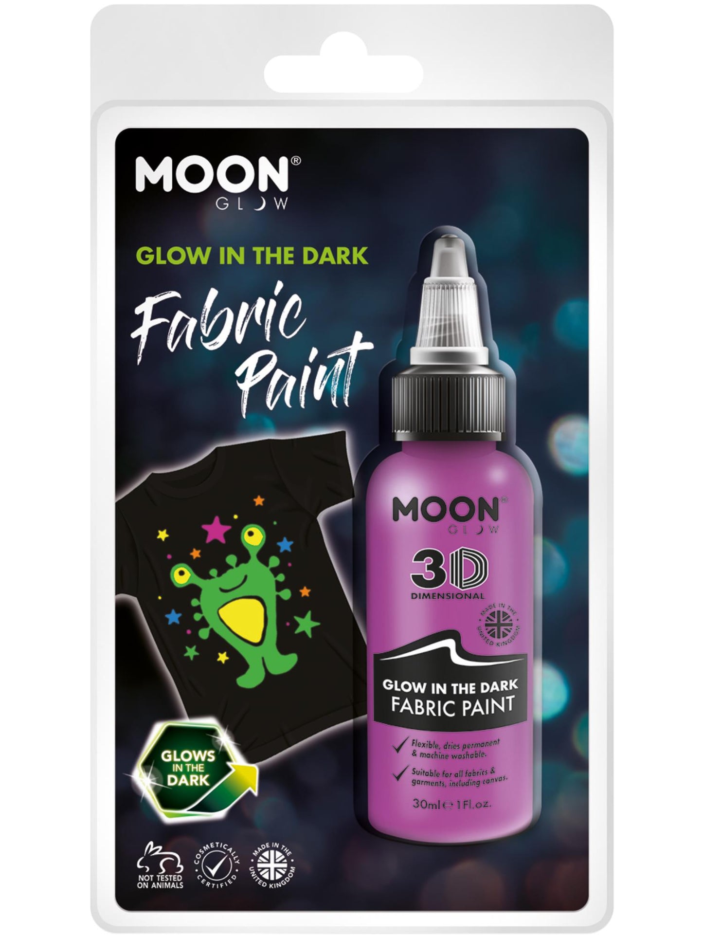 Moon Glow - Glow in the Dark Fabric Paint, Purple Wholesale