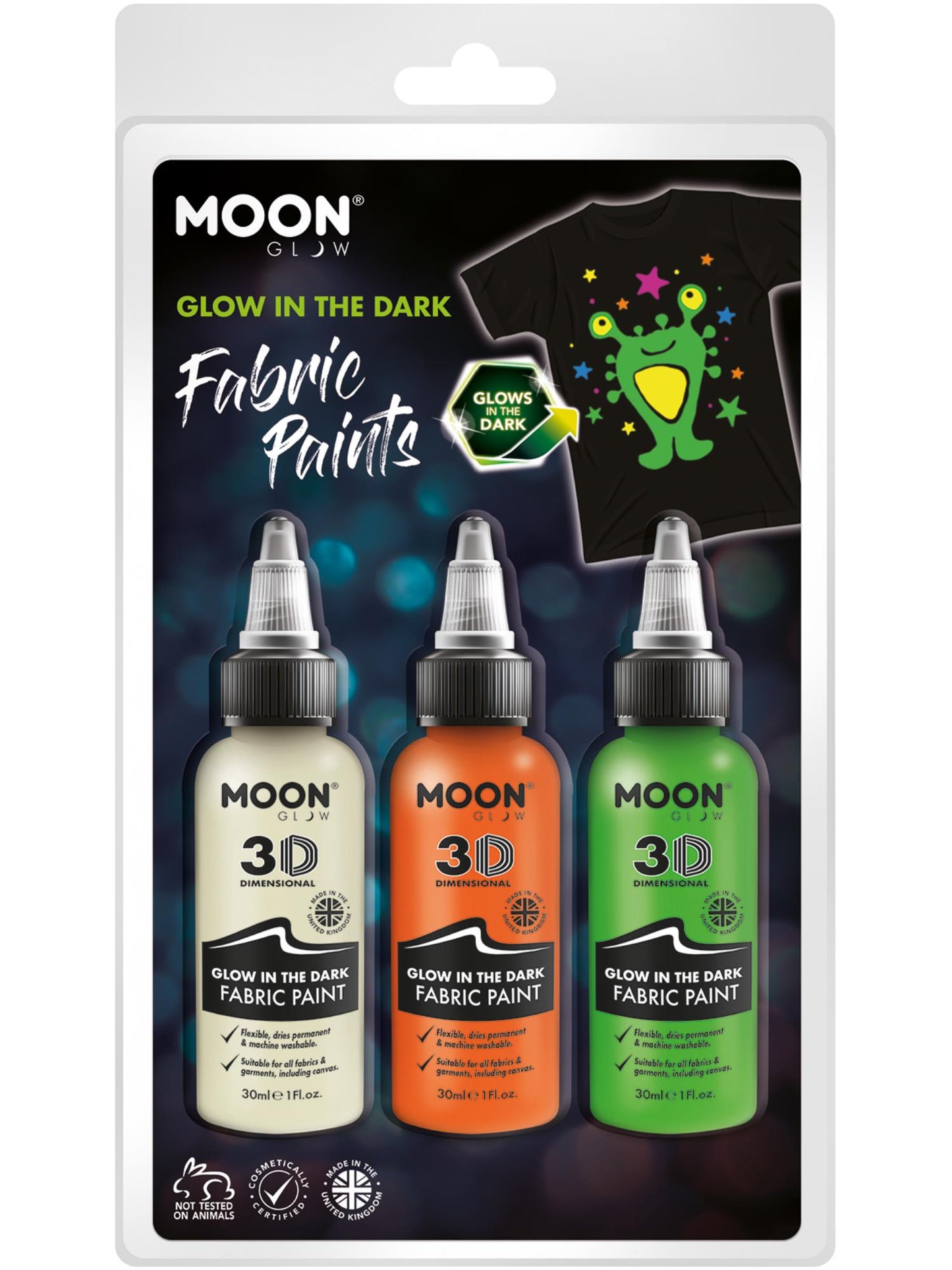 Moon Glow - Glow in the Dark Fabric Paint, Wholesale