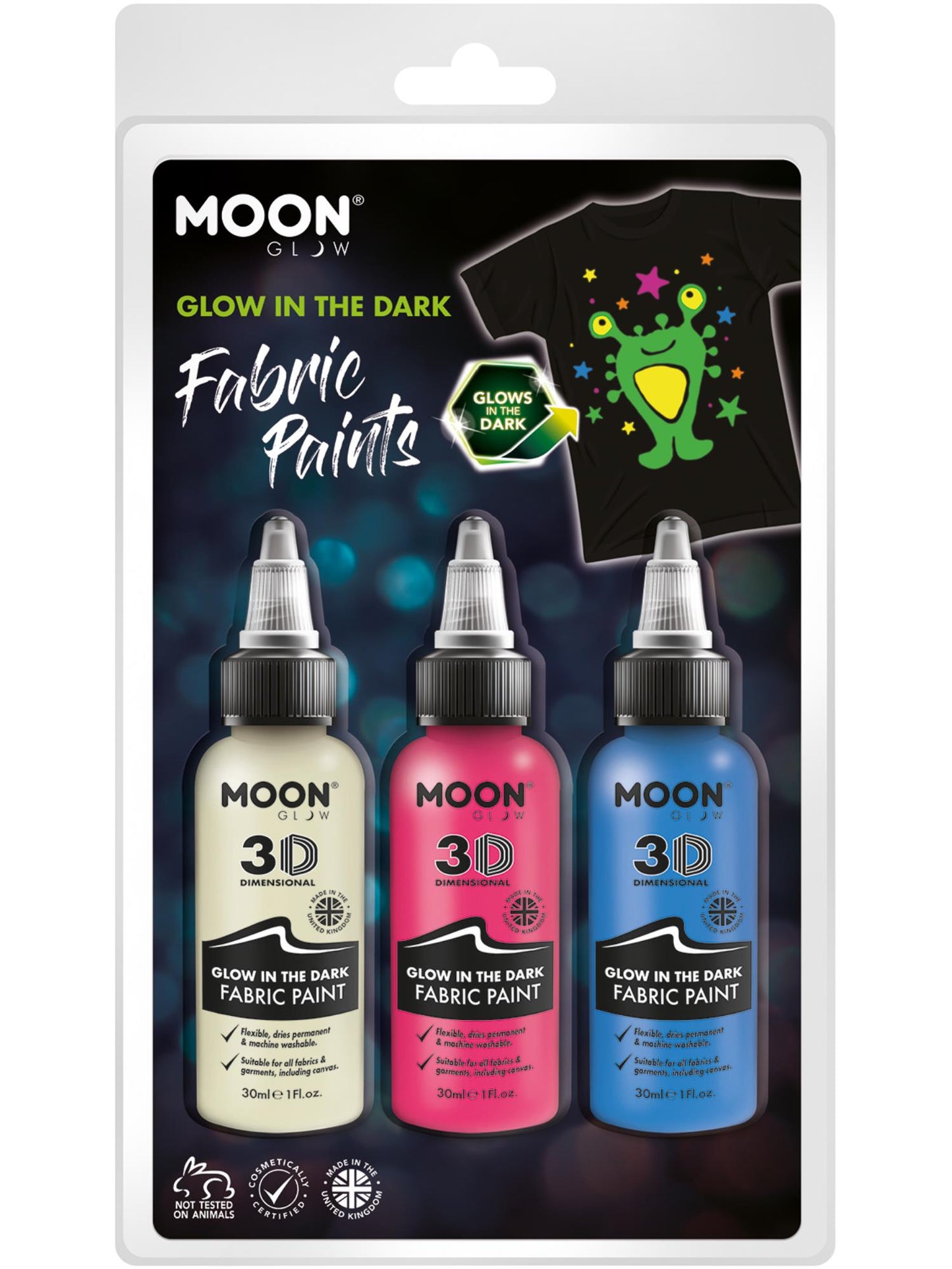 Moon Glow - Glow in the Dark Fabric Paint, Wholesale