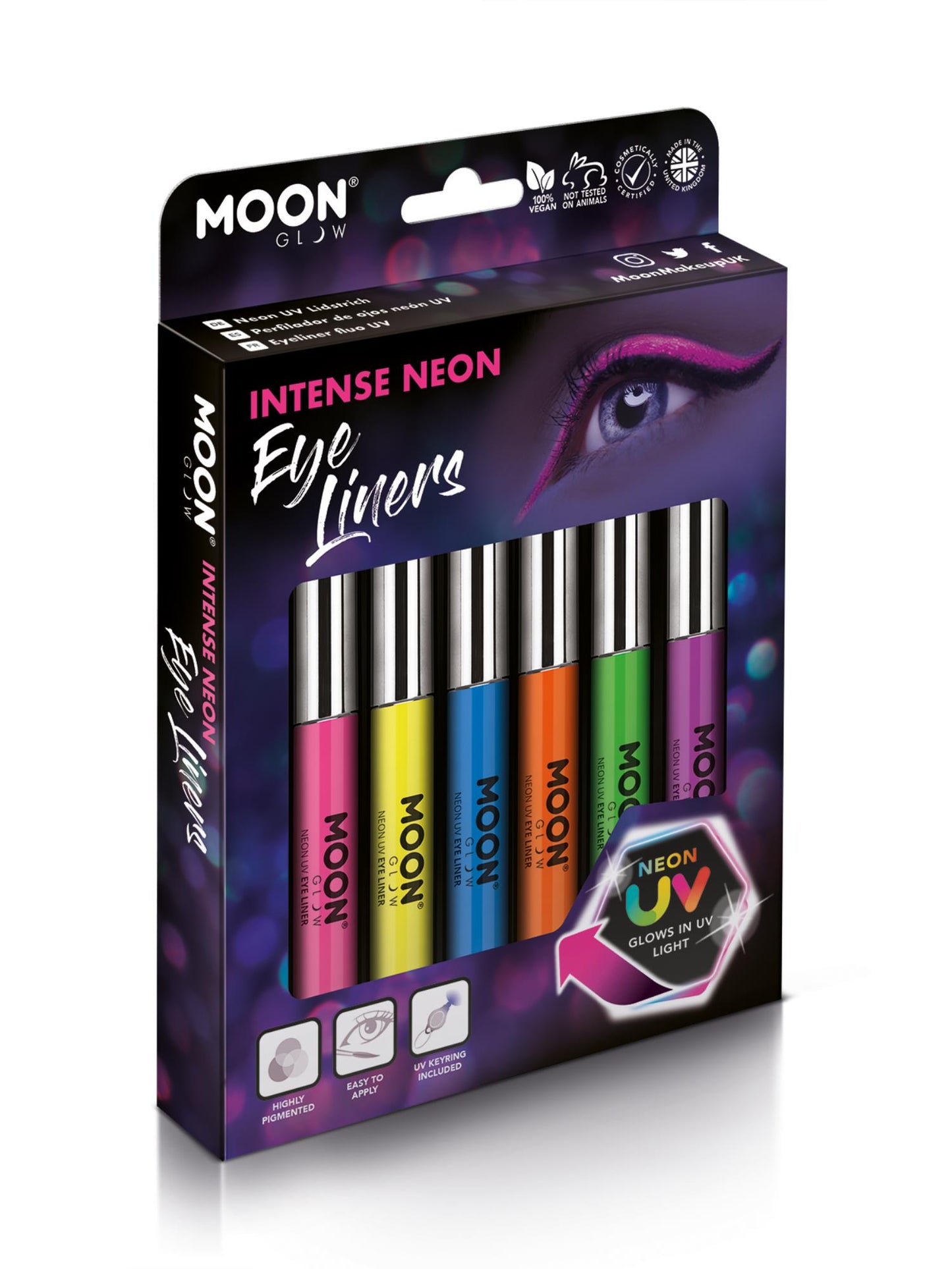 Moon Glow Intense Neon UV Eye Liner, Assorted Wholesale