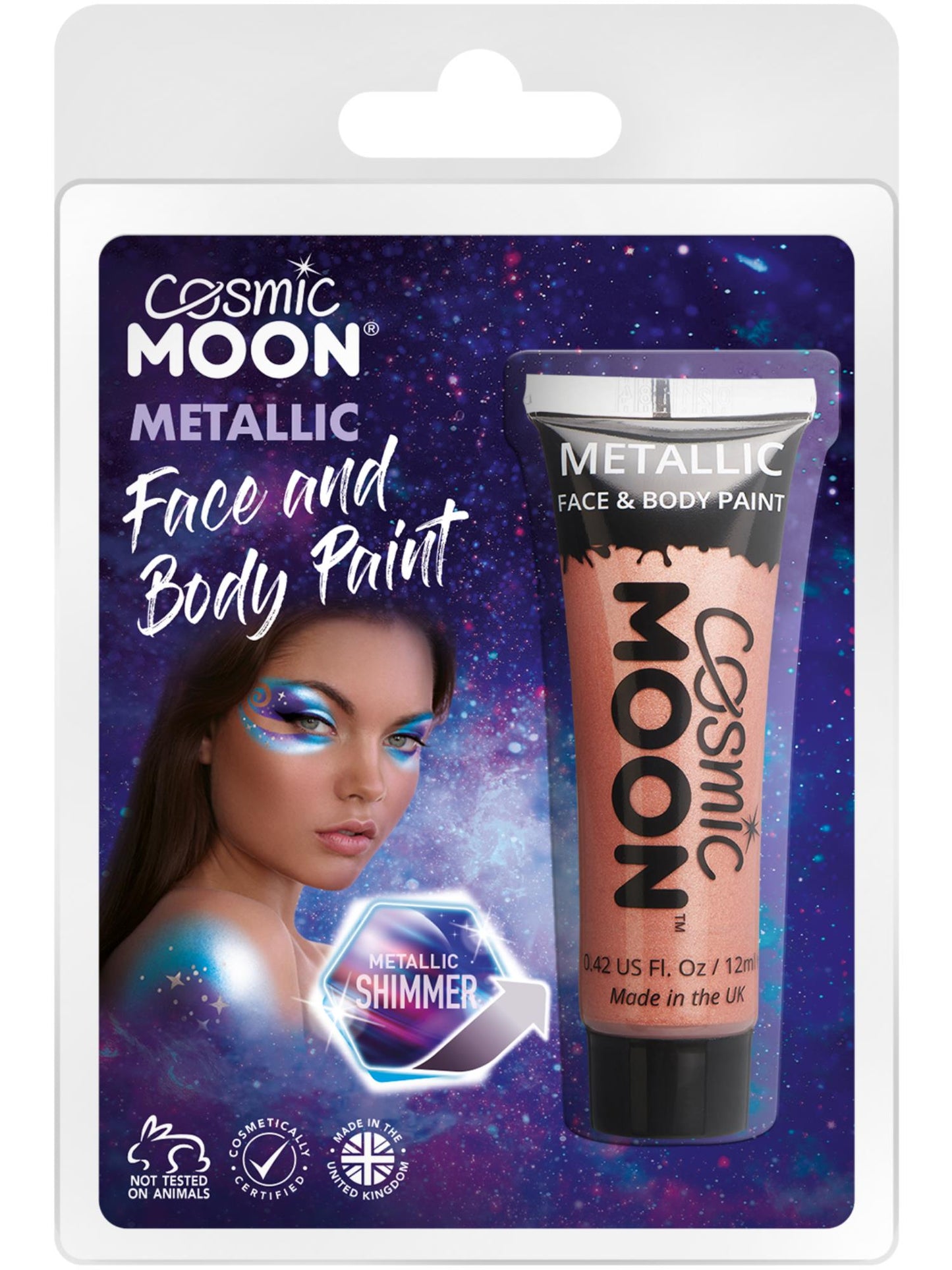 Cosmic Moon Metallic Face & Body Paint, Rose Gold Wholesale