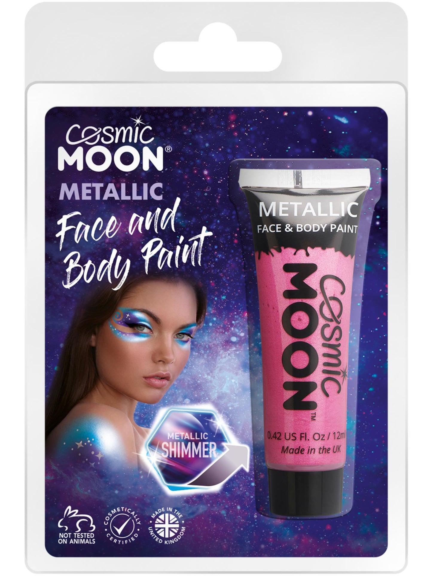 Cosmic Moon Metallic Face & Body Paint, Pink Wholesale