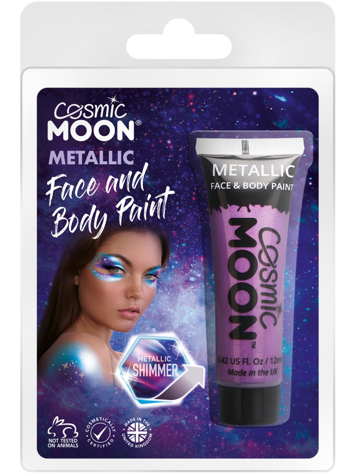 Cosmic Moon Metallic Face & Body Paint, Purple Wholesale