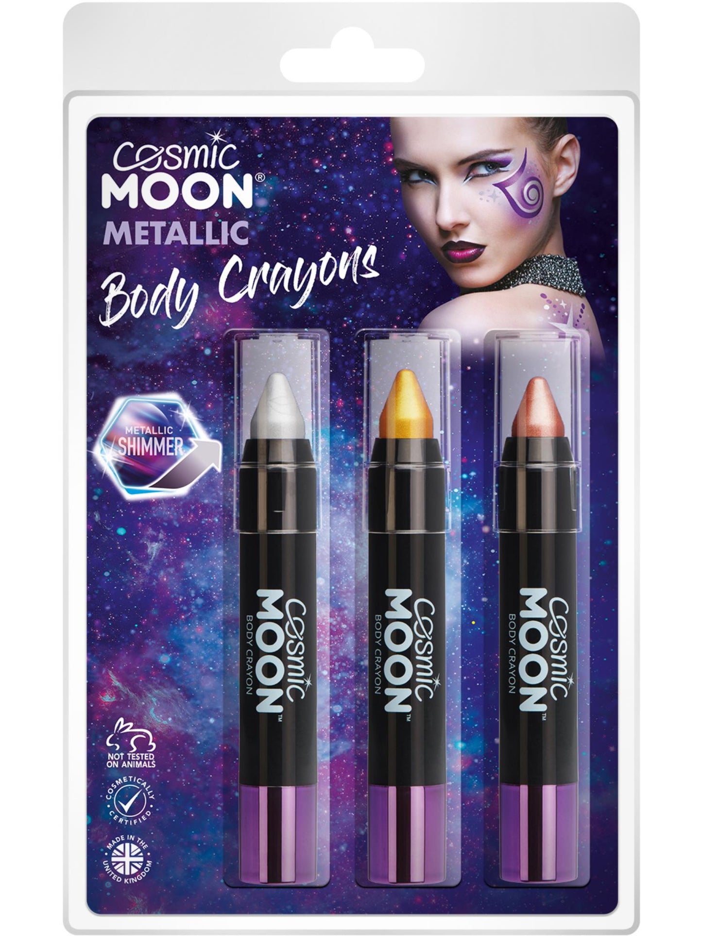 Cosmic Moon Metallic Body Crayons, Wholesale