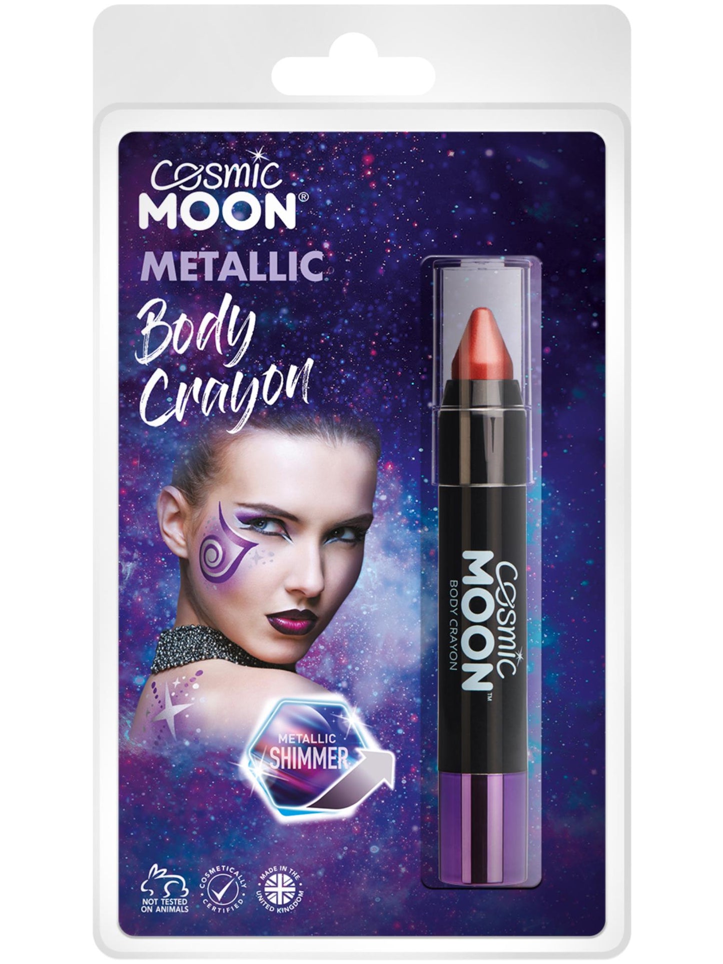 Cosmic Moon Metallic Body Crayons, Red Wholesale