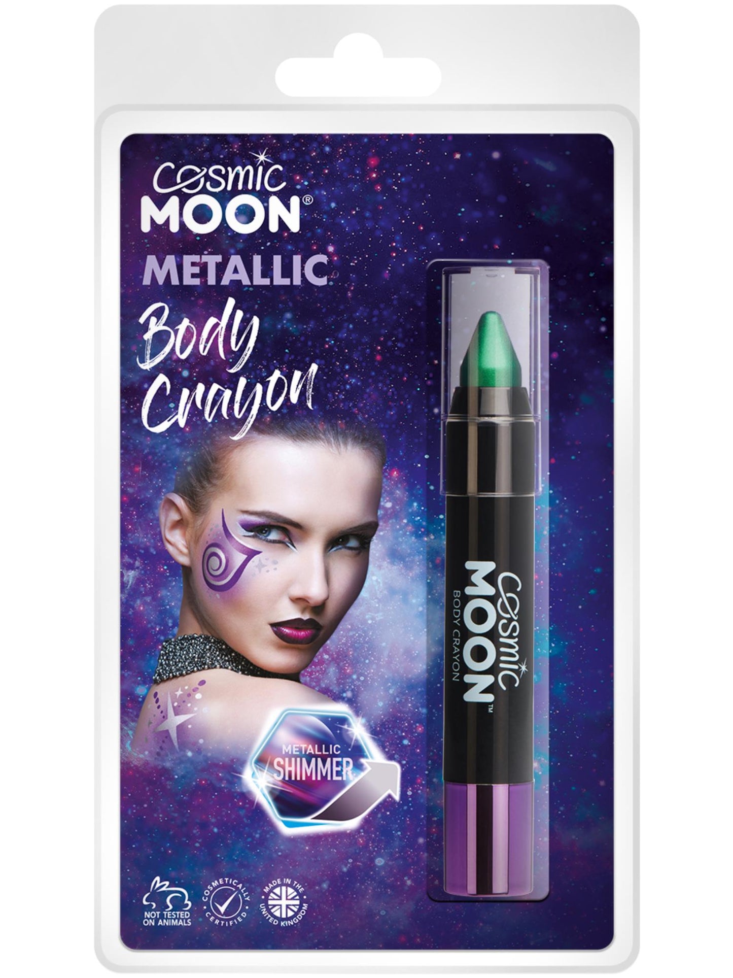Cosmic Moon Metallic Body Crayons, Green Wholesale