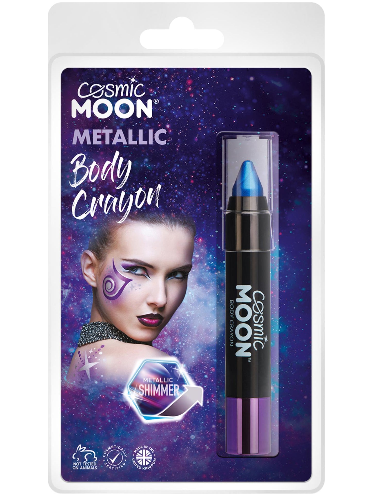 Cosmic Moon Metallic Body Crayons, Blue Wholesale