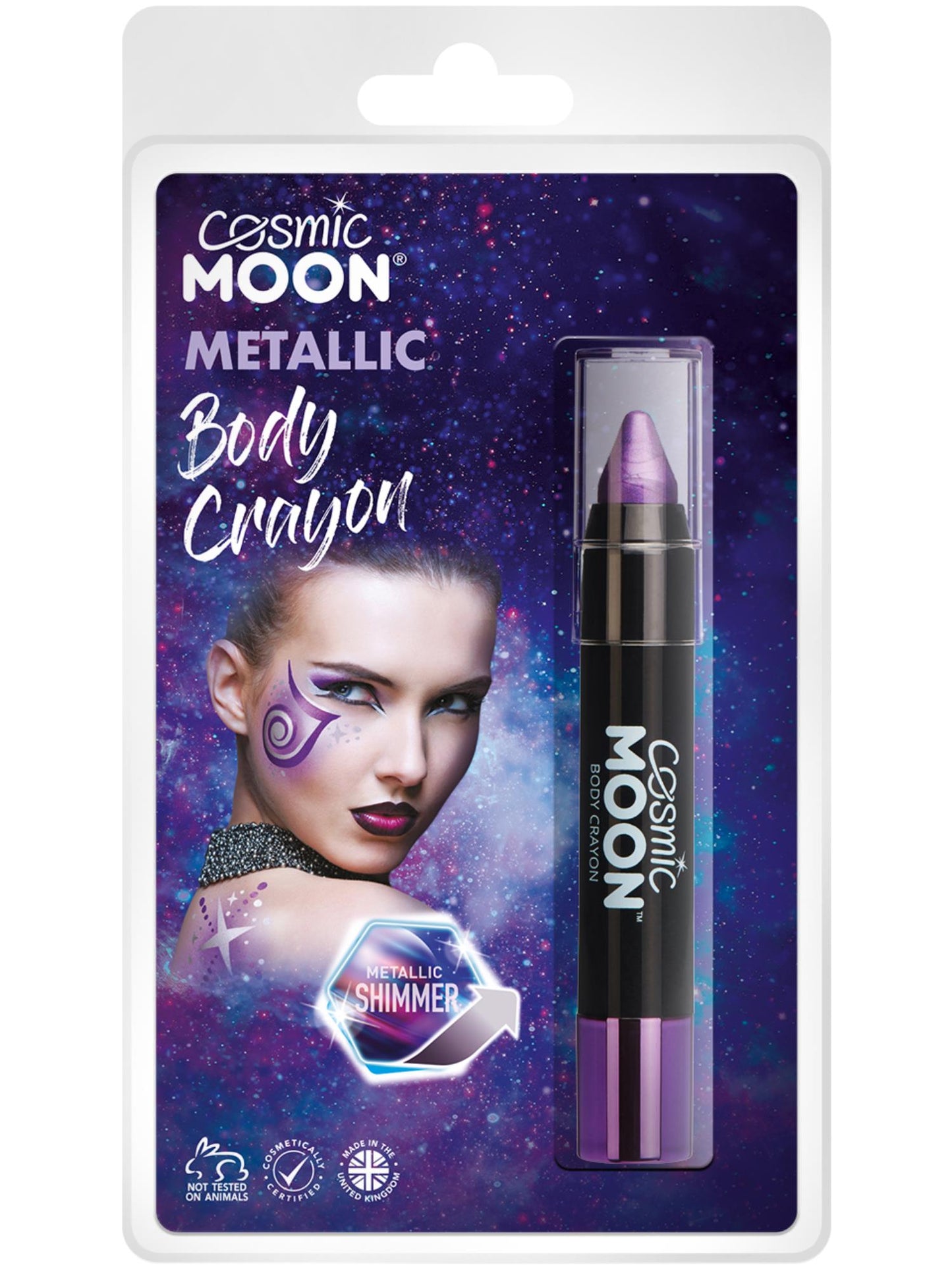 Cosmic Moon Metallic Body Crayons, Purple Wholesale