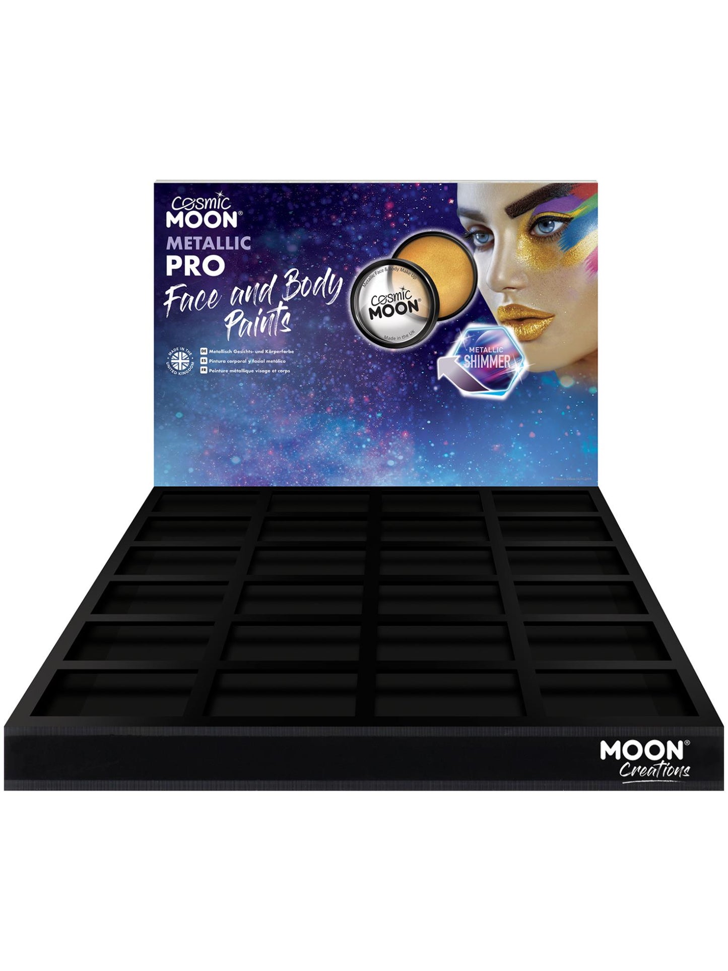 Cosmic Moon Metallic Pro Face Paint Cake Pots, Wholesale